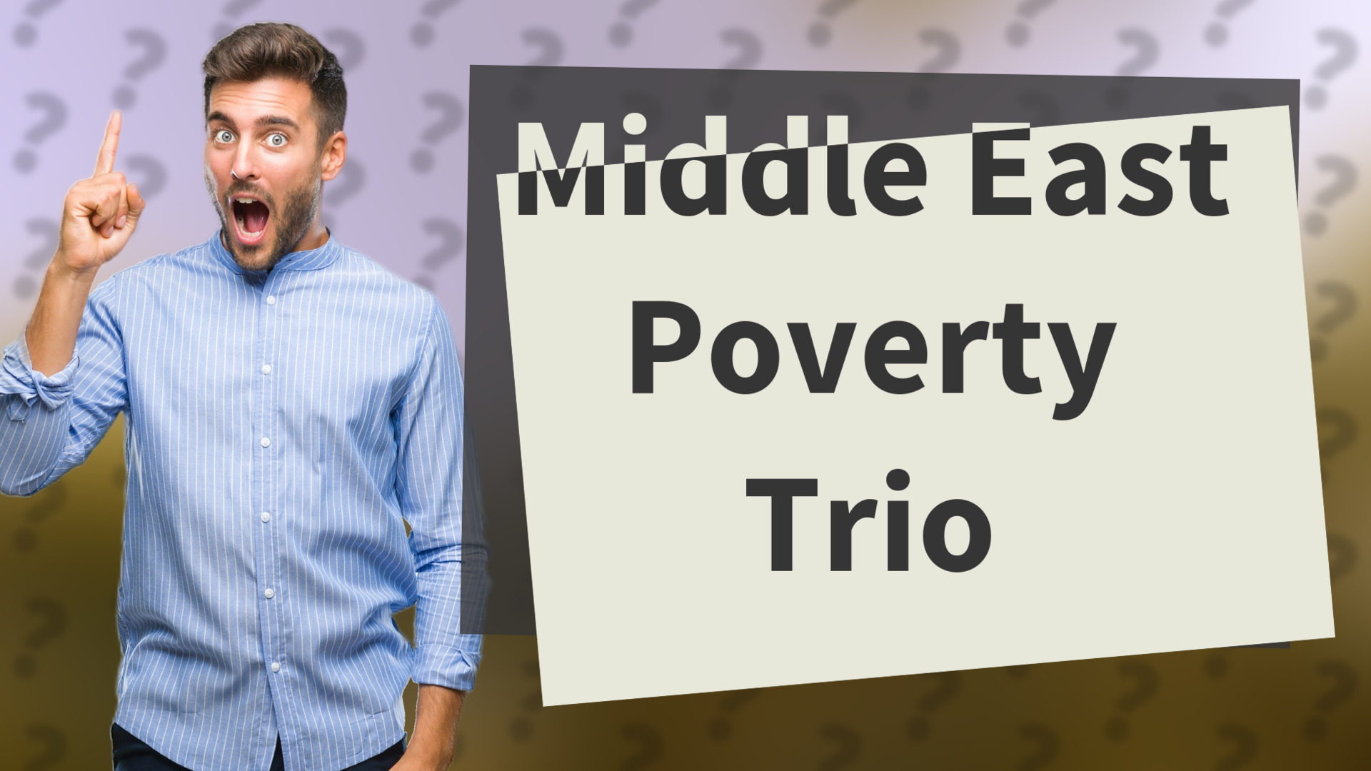 Middle East Poverty Trio