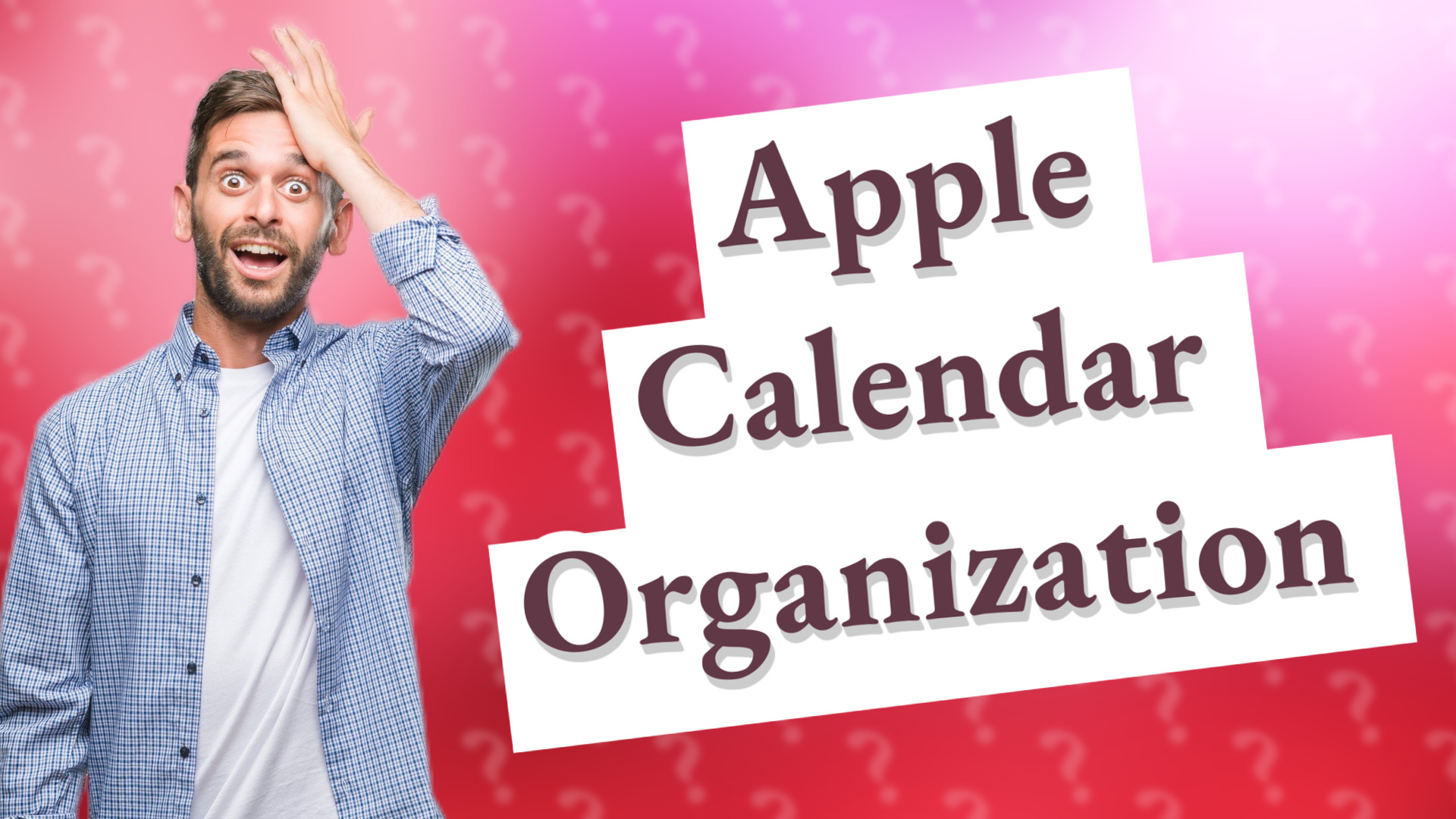 Apple Calendar Organization