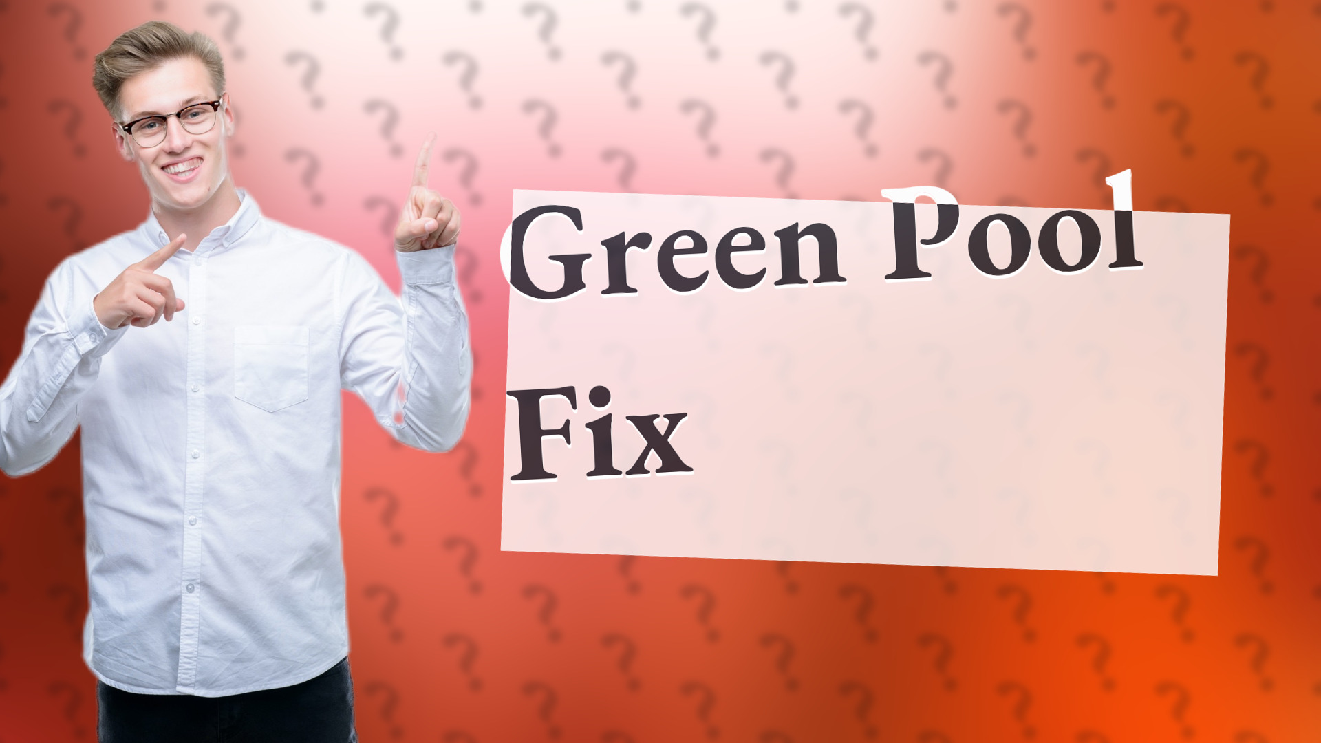 Green Pool Fix