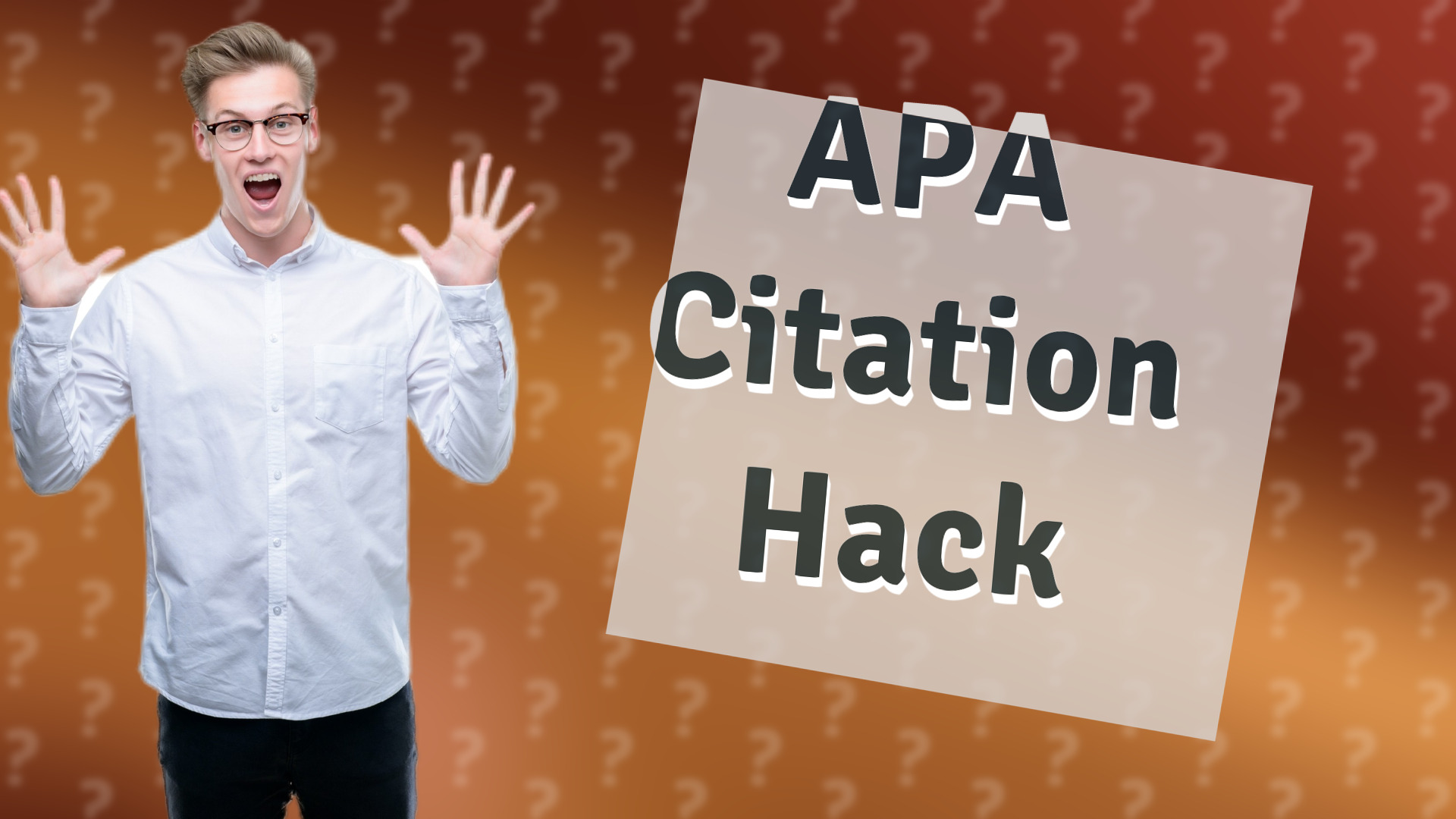 APA Citation Hack