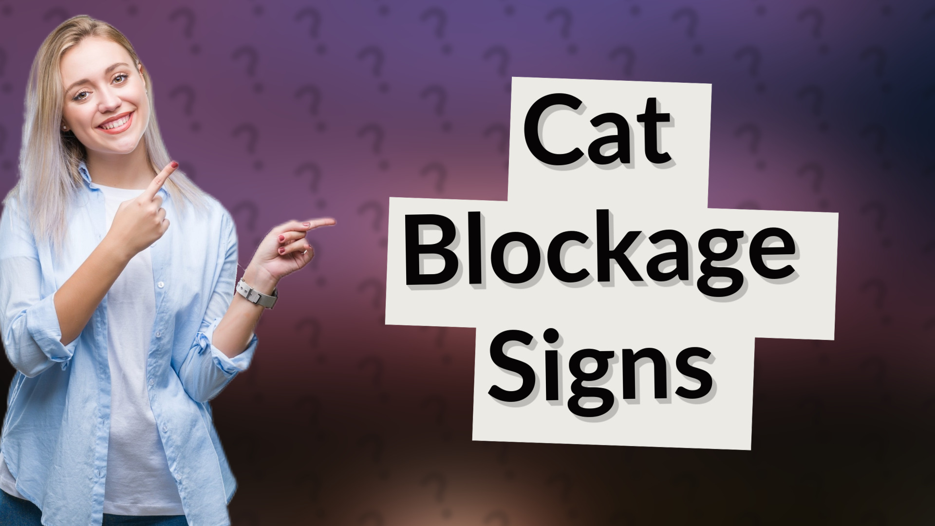 Cat Blockage Signs