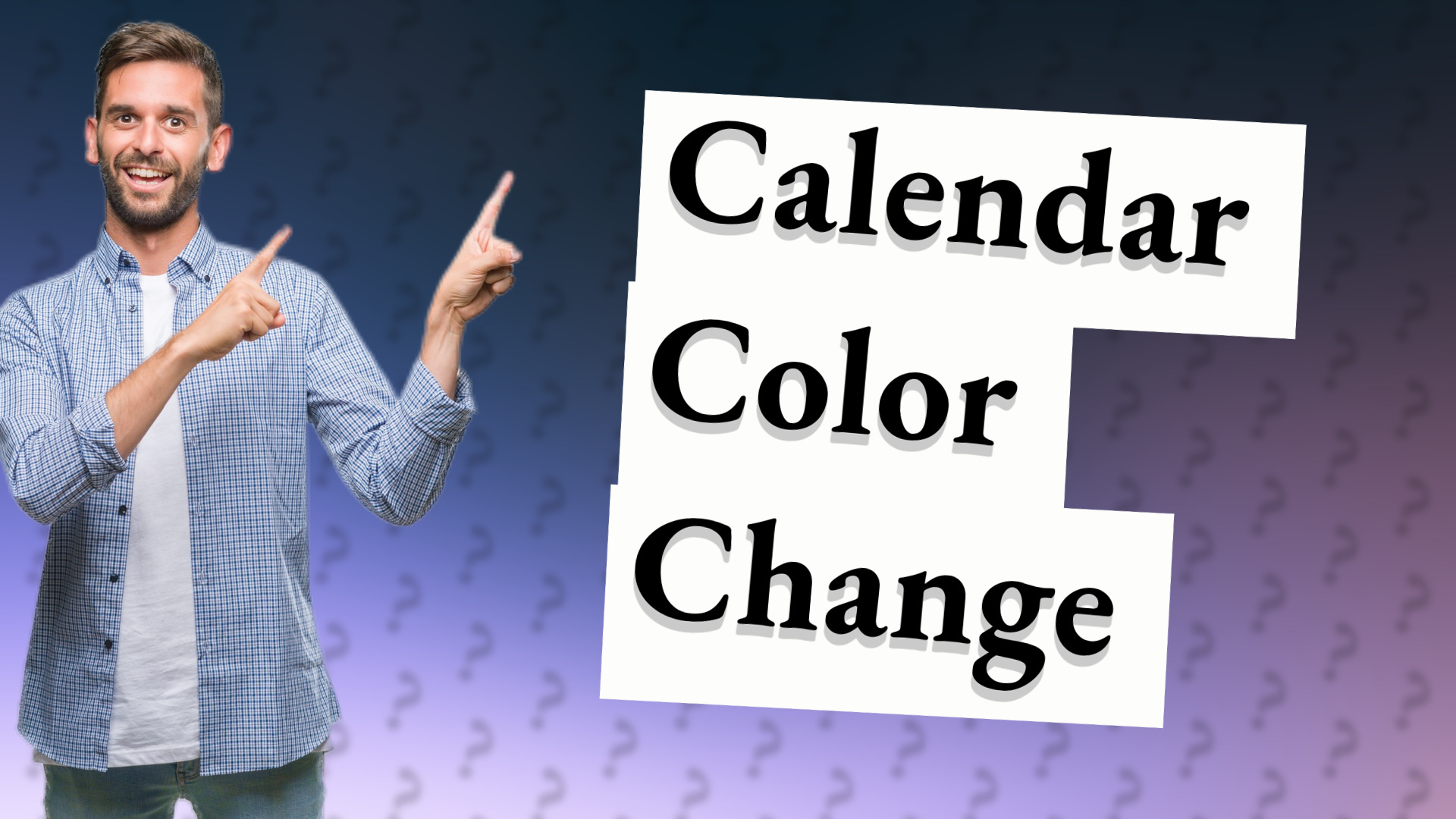 Calendar Color Change