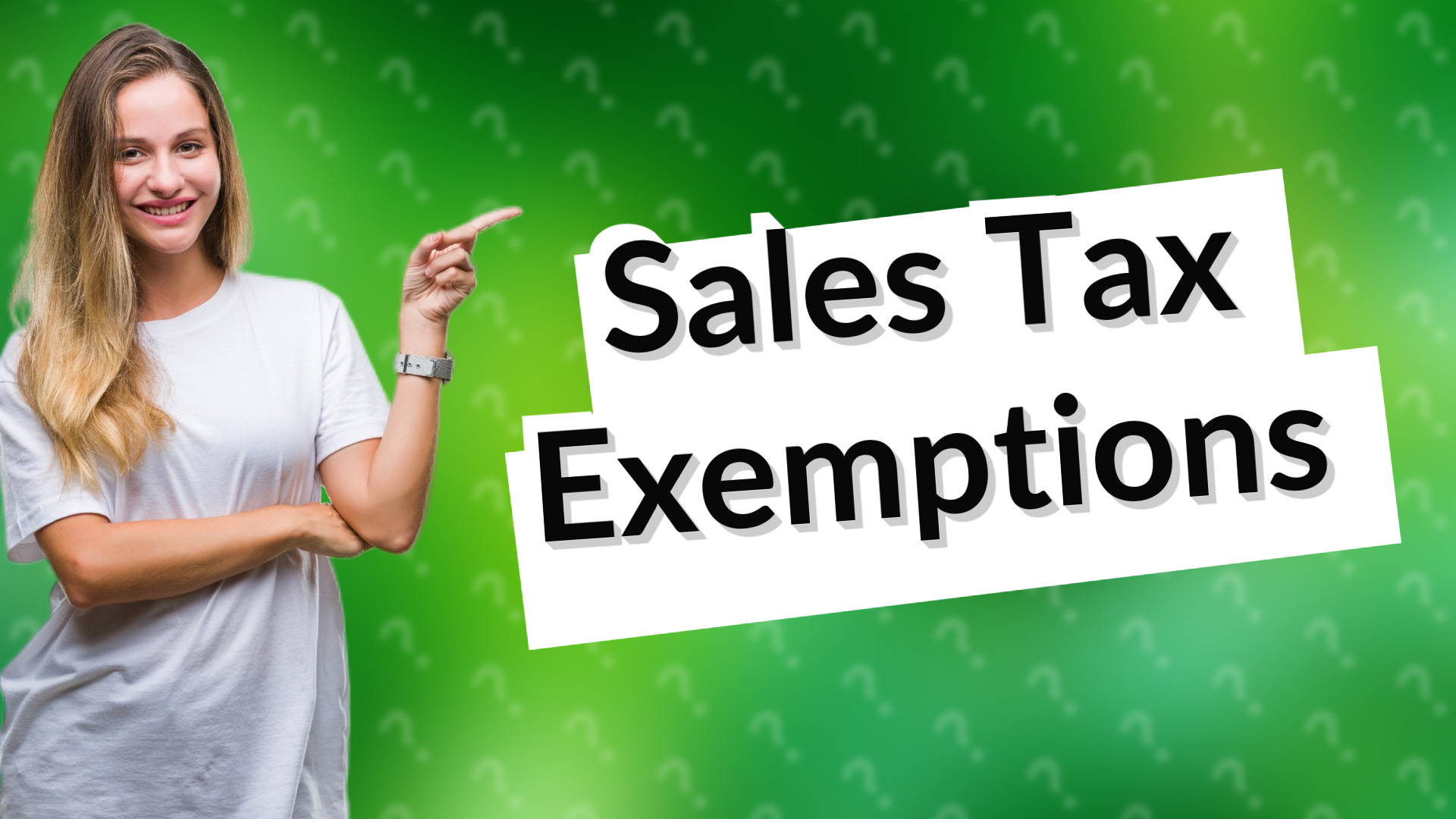 Sales Tax Exemptions