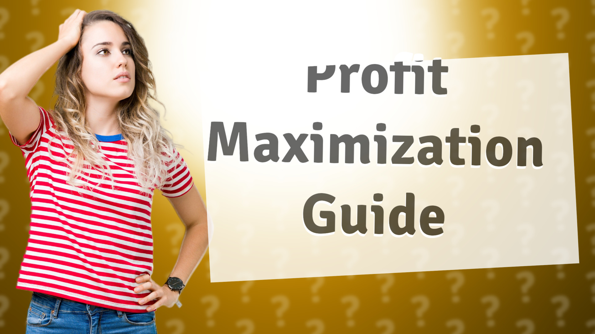 Profit Maximization Guide