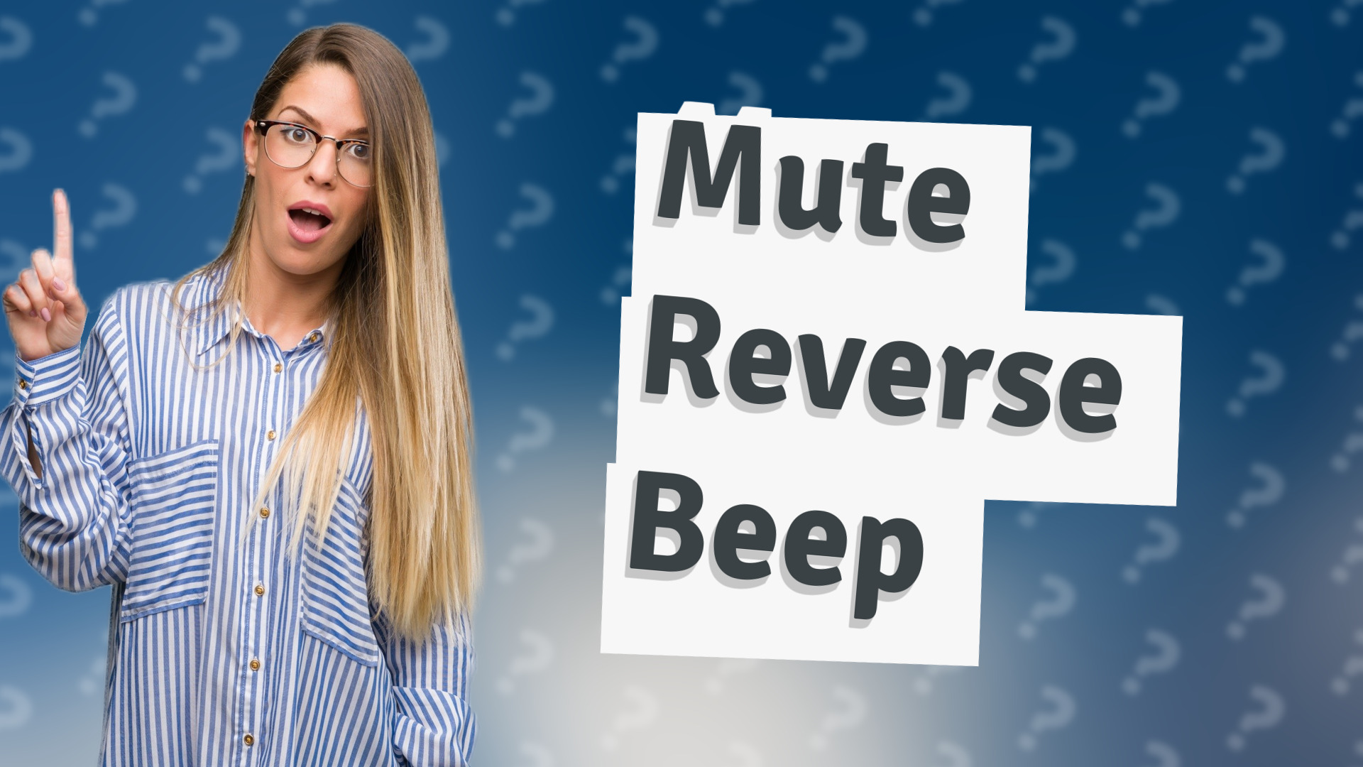 Mute Reverse Beep