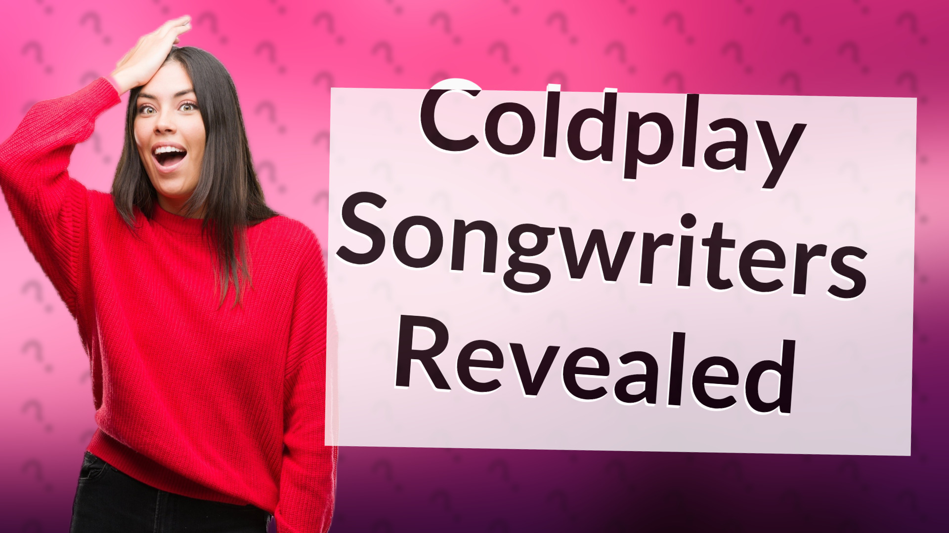 Coldplay Songwriters Revealed