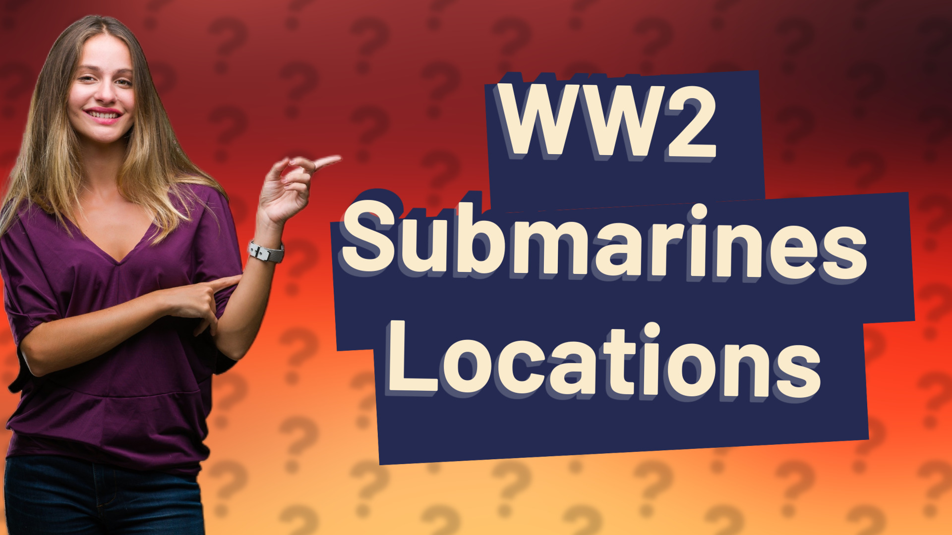 WW2 Submarines Locations