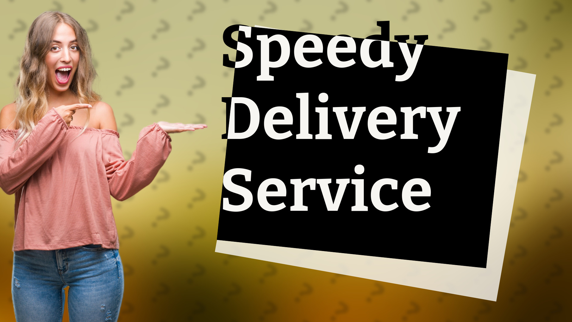 Speedy Delivery Service