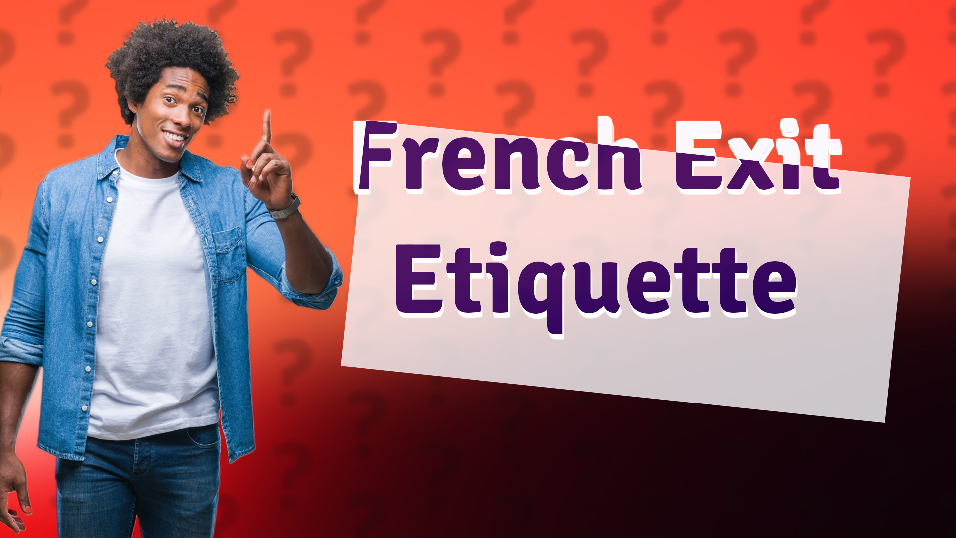 French Exit Etiquette