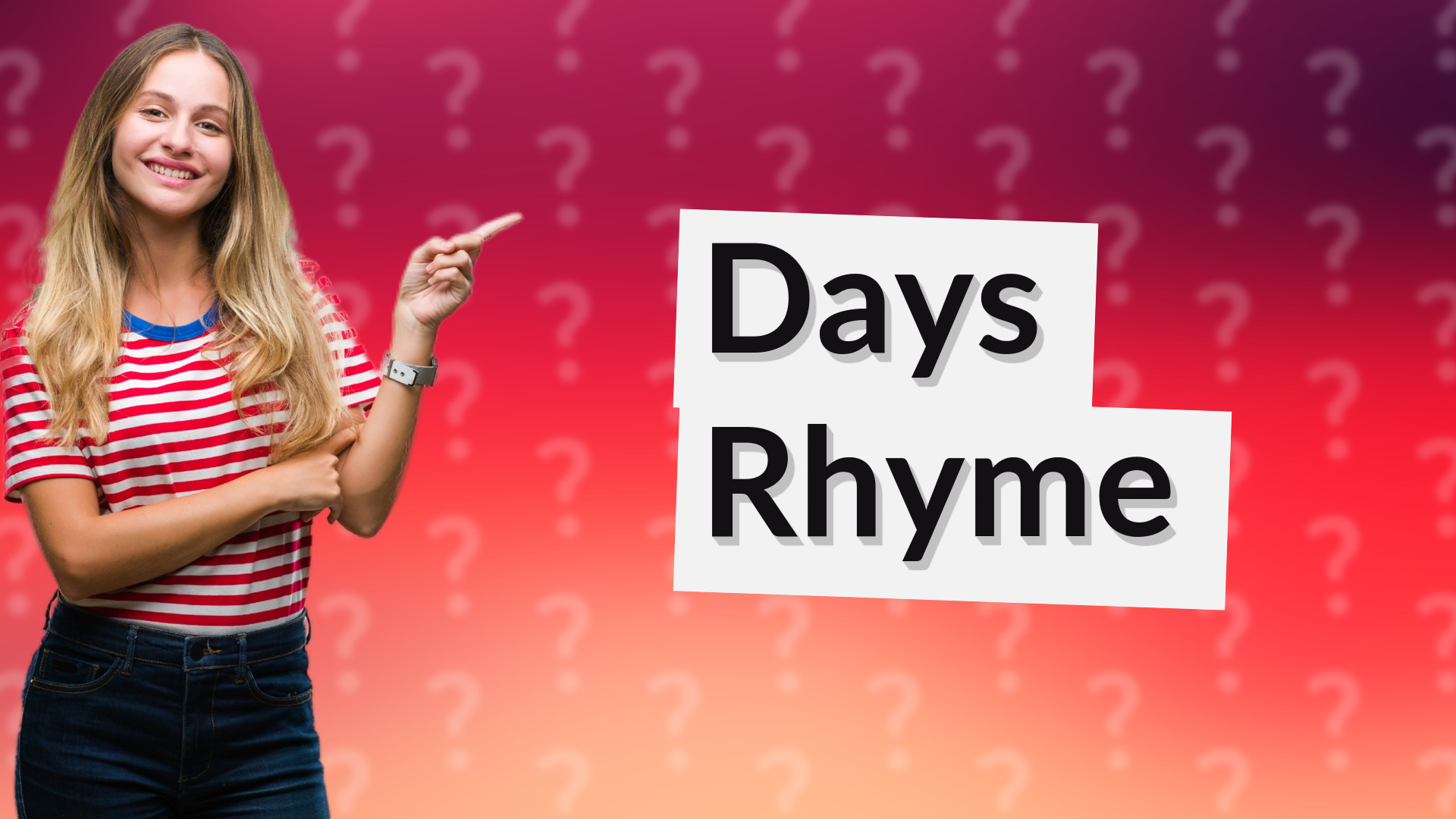 Days Rhyme