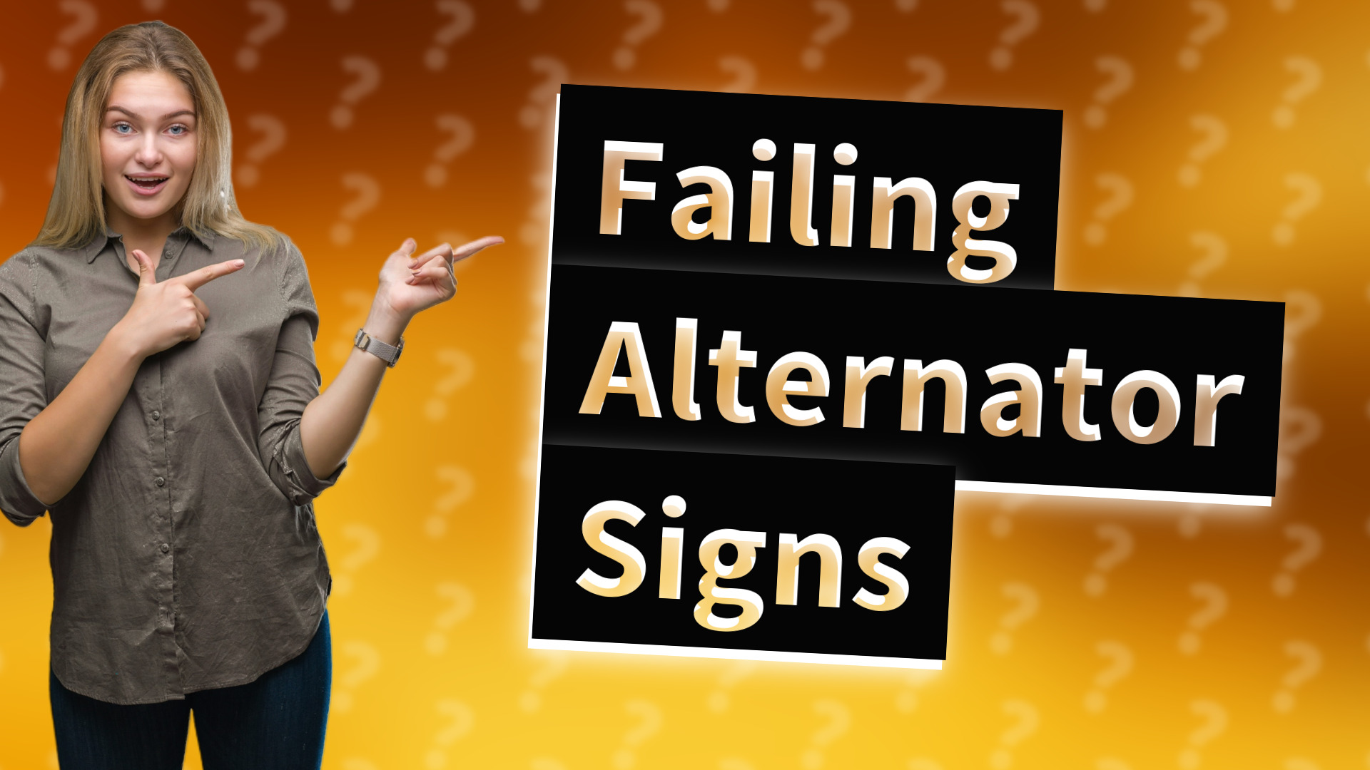 Failing Alternator Signs