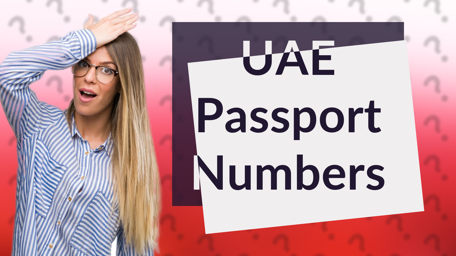 UAE Passport Numbers