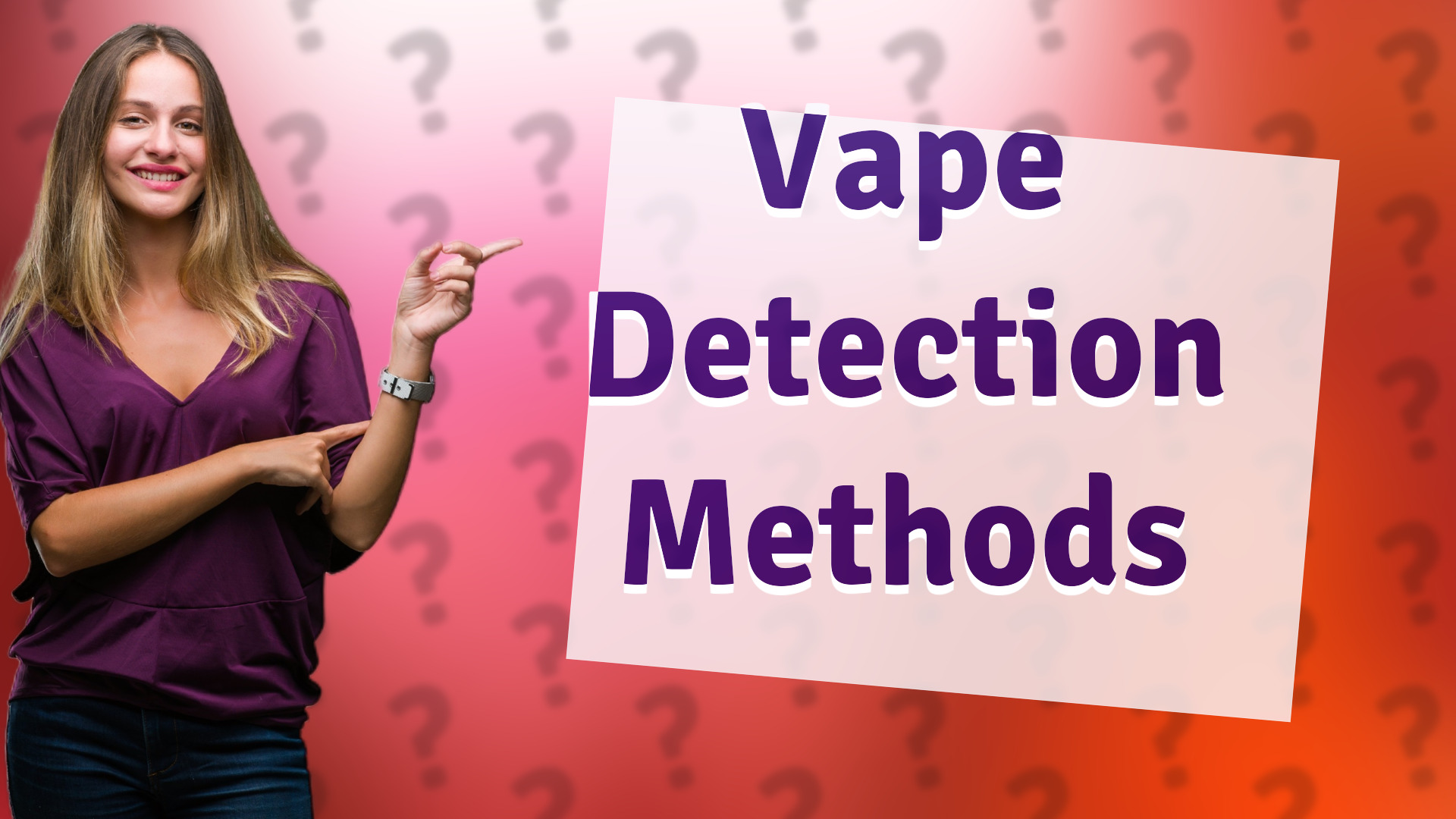 Vape Detection Methods