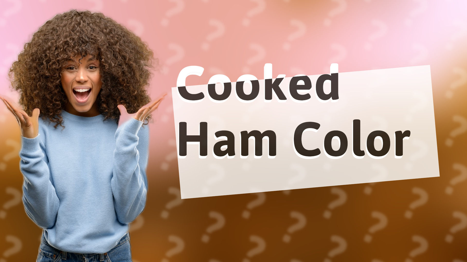 Cooked Ham Color