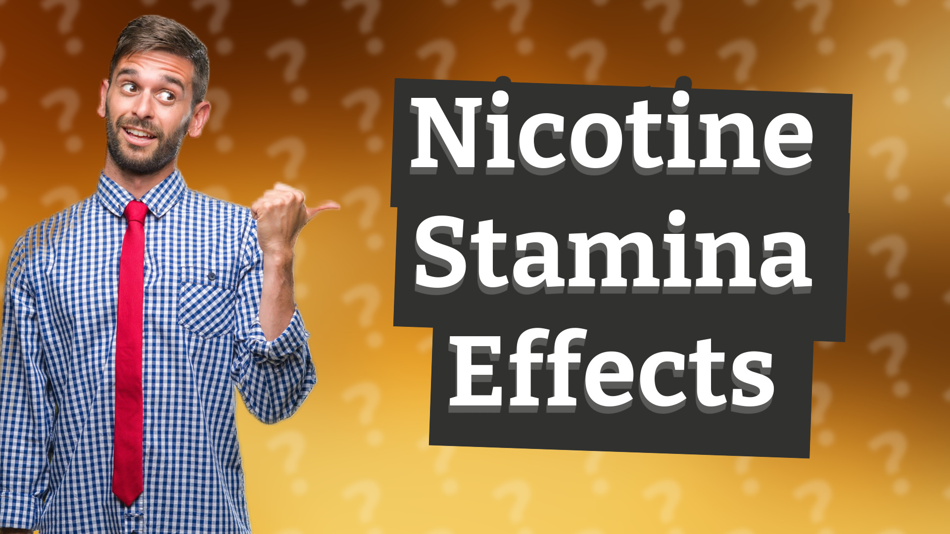 Nicotine Stamina Effects