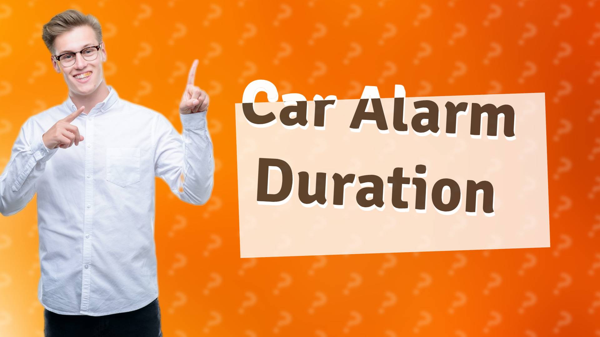 Car Alarm Duration