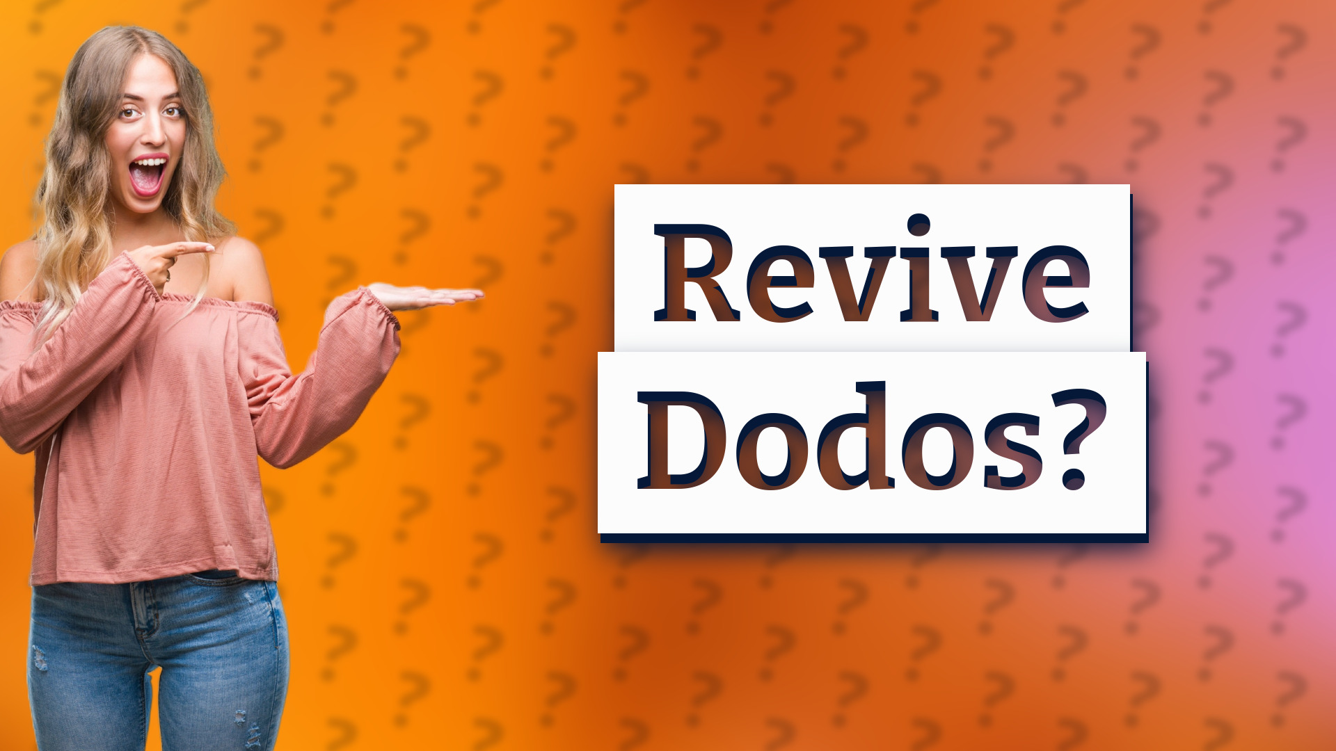 Revive Dodos?