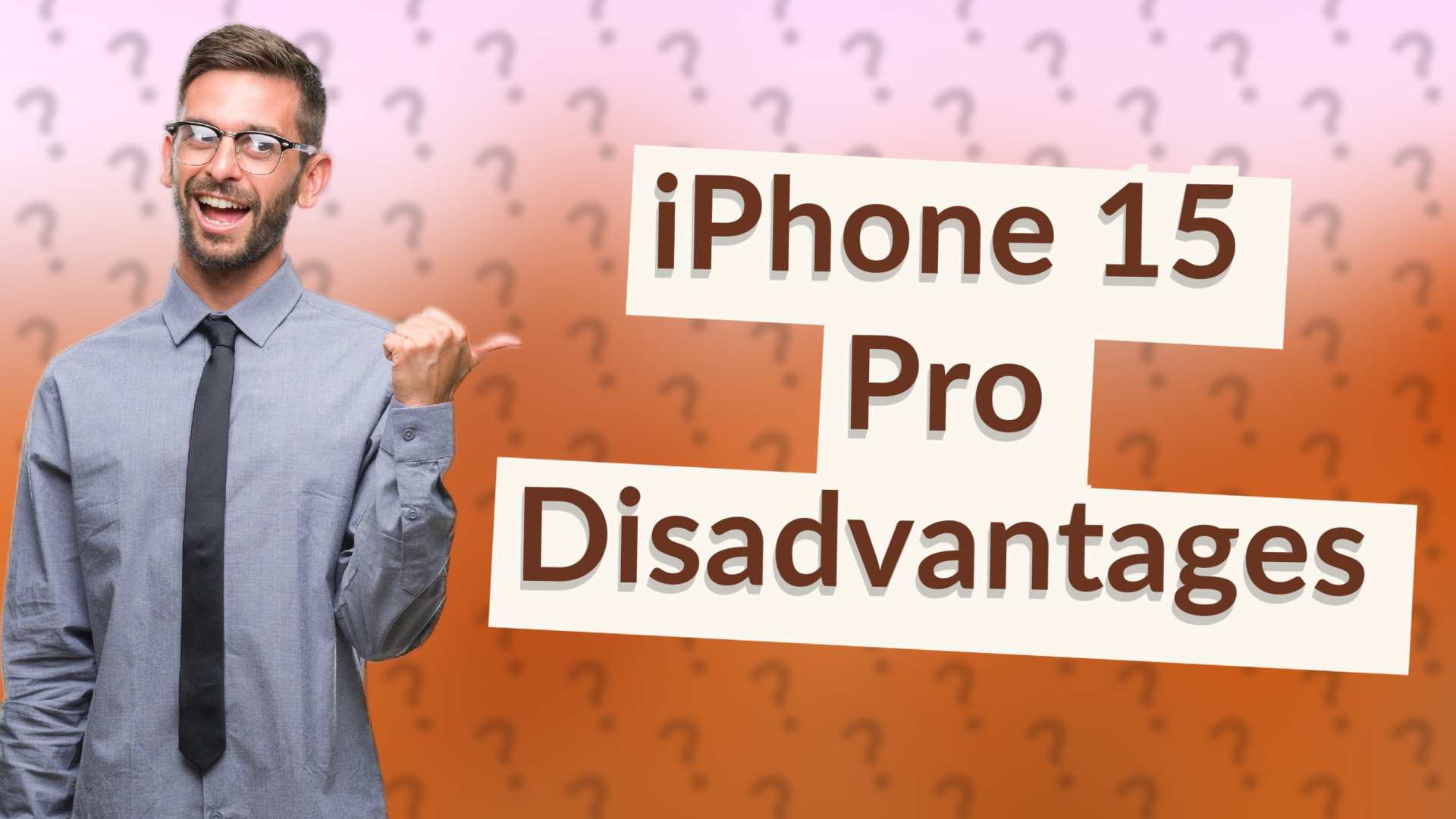 iPhone 15 Pro Disadvantages