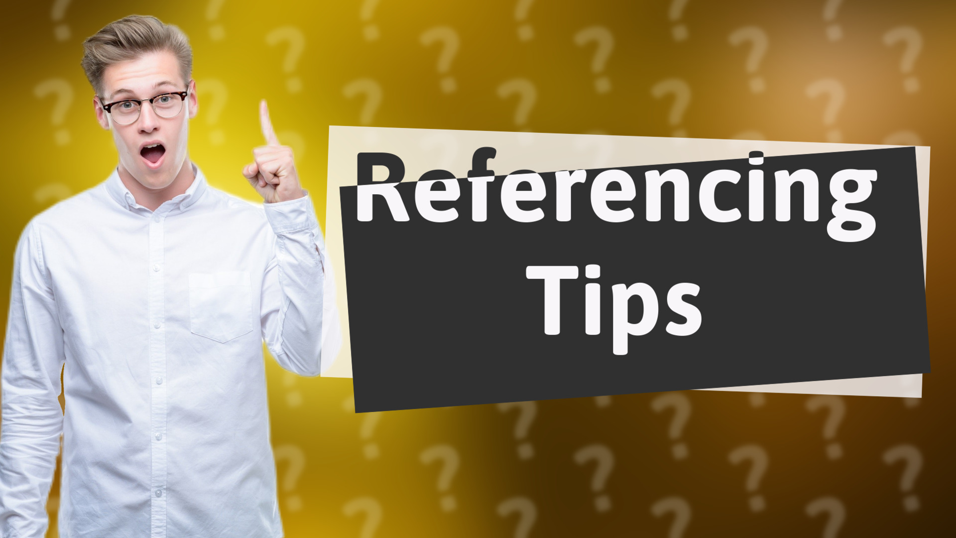 Referencing Tips