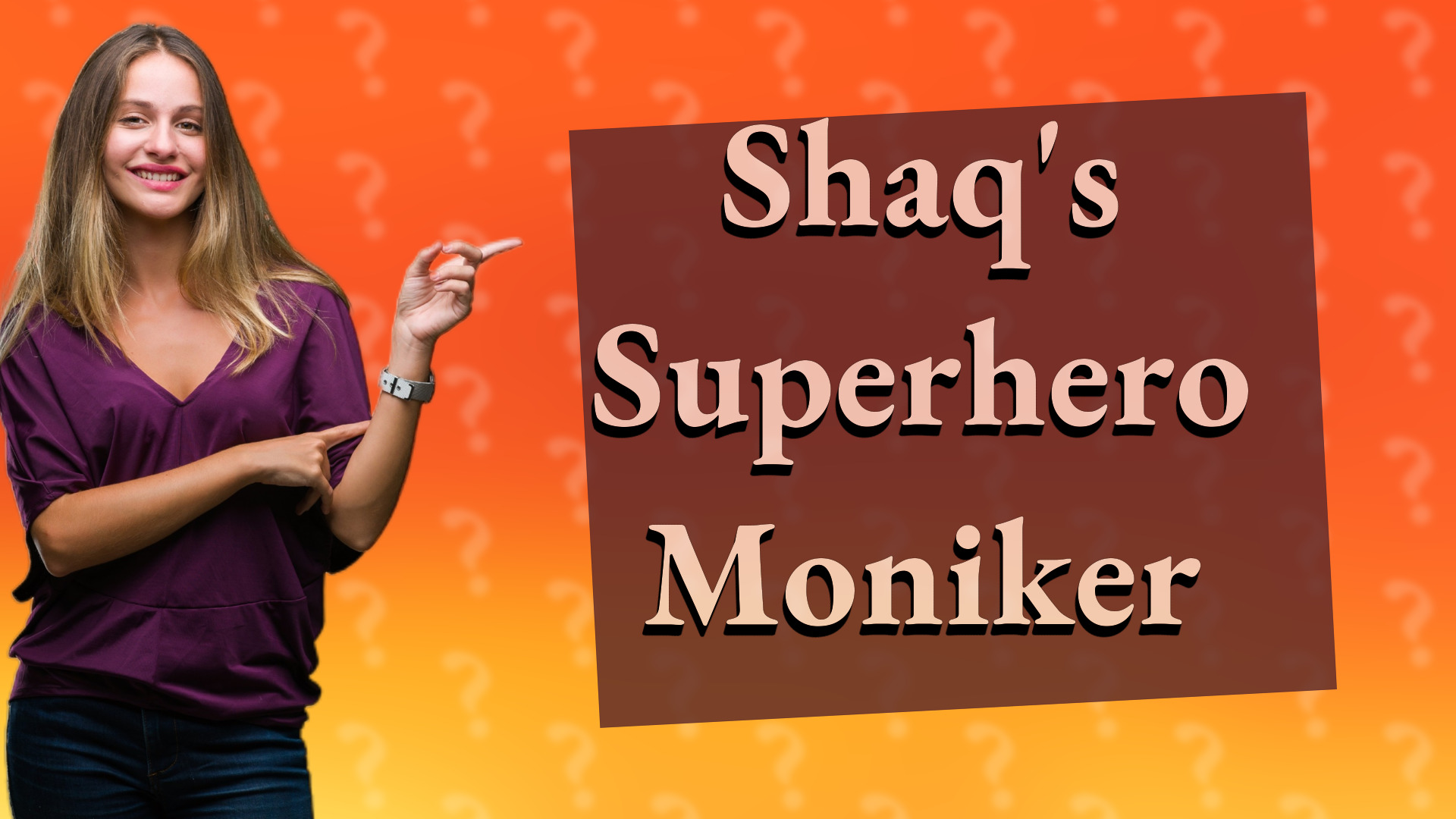Shaq's Superhero Moniker
