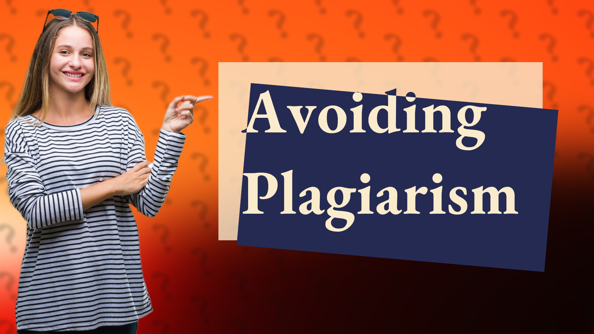 Avoiding Plagiarism