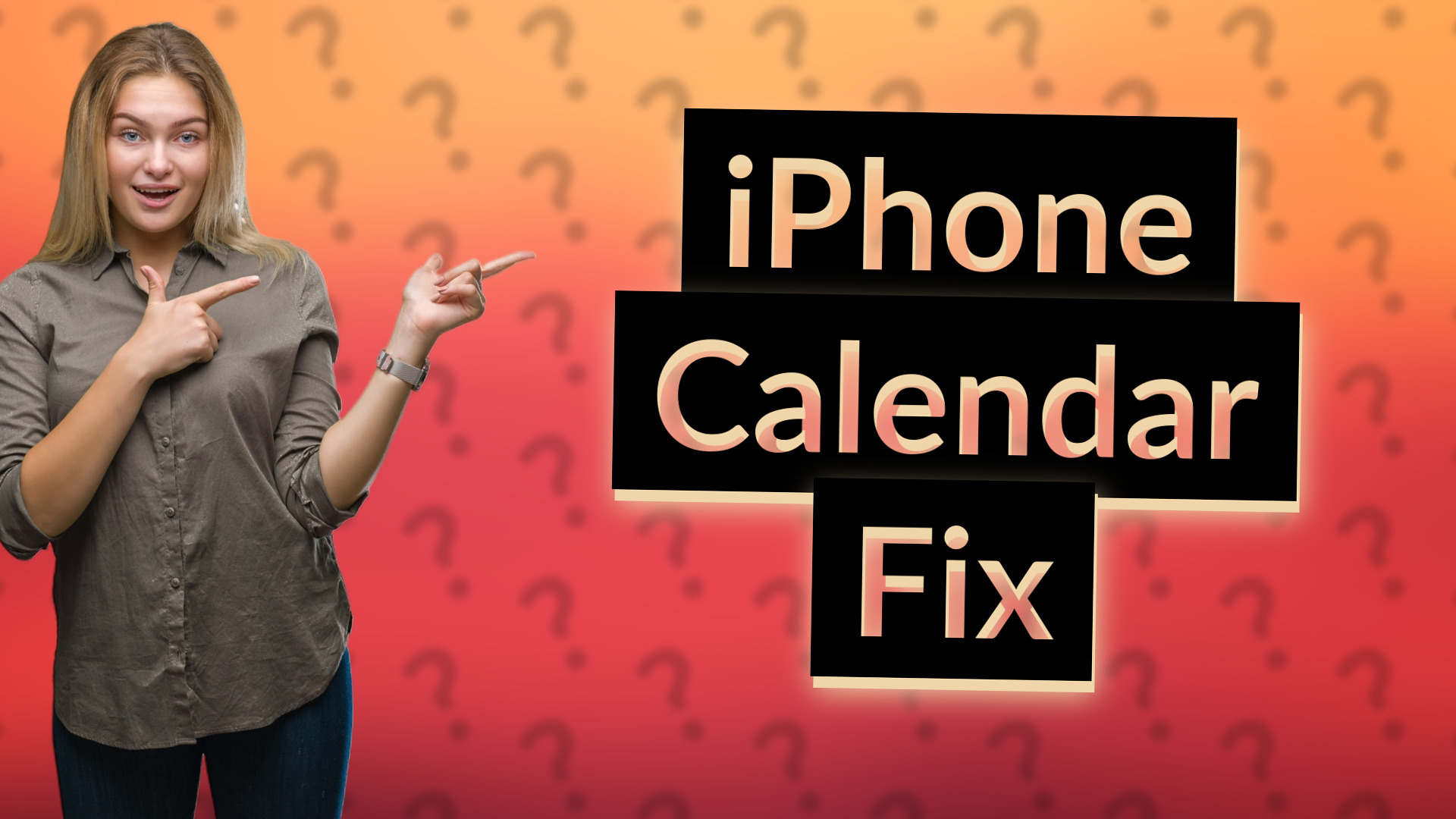 iPhone Calendar Fix