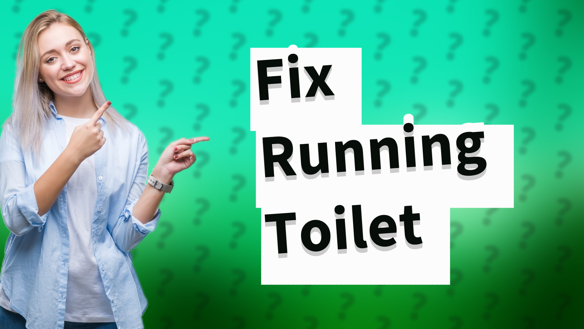 Fix Running Toilet
