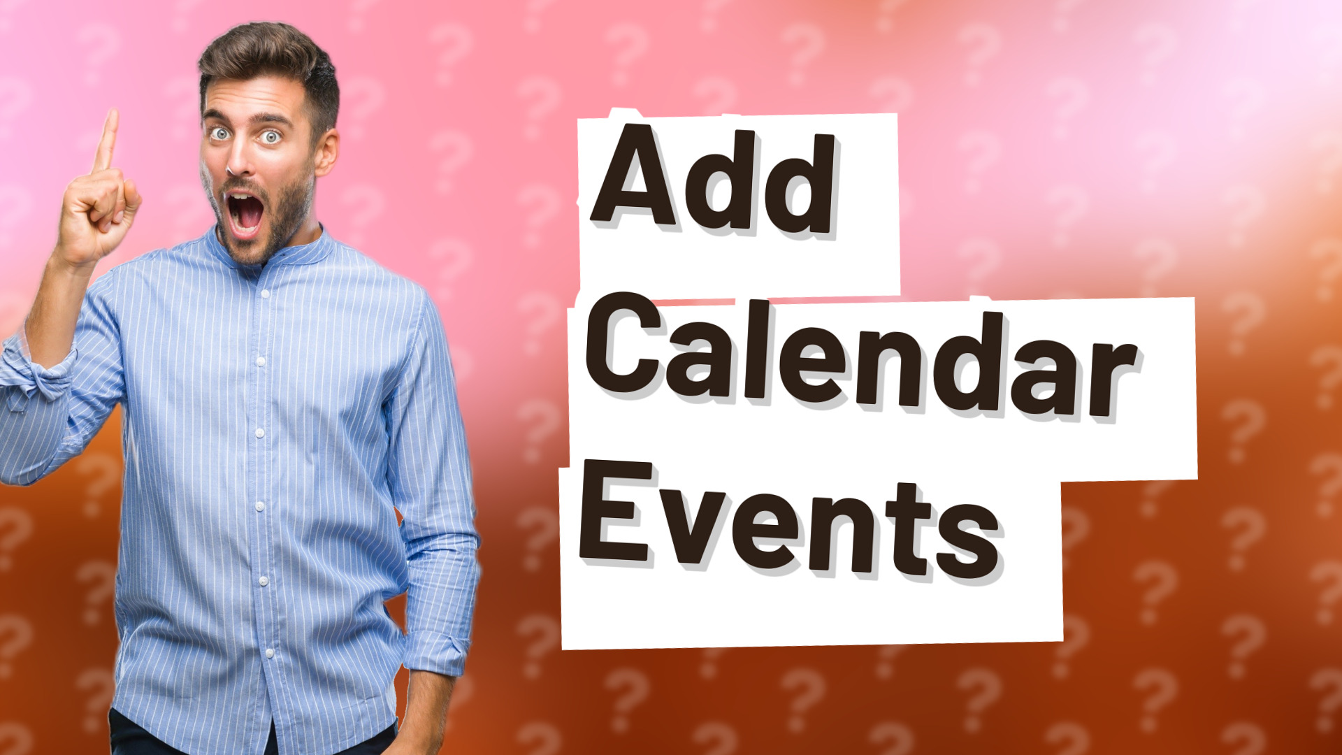 Add Calendar Events