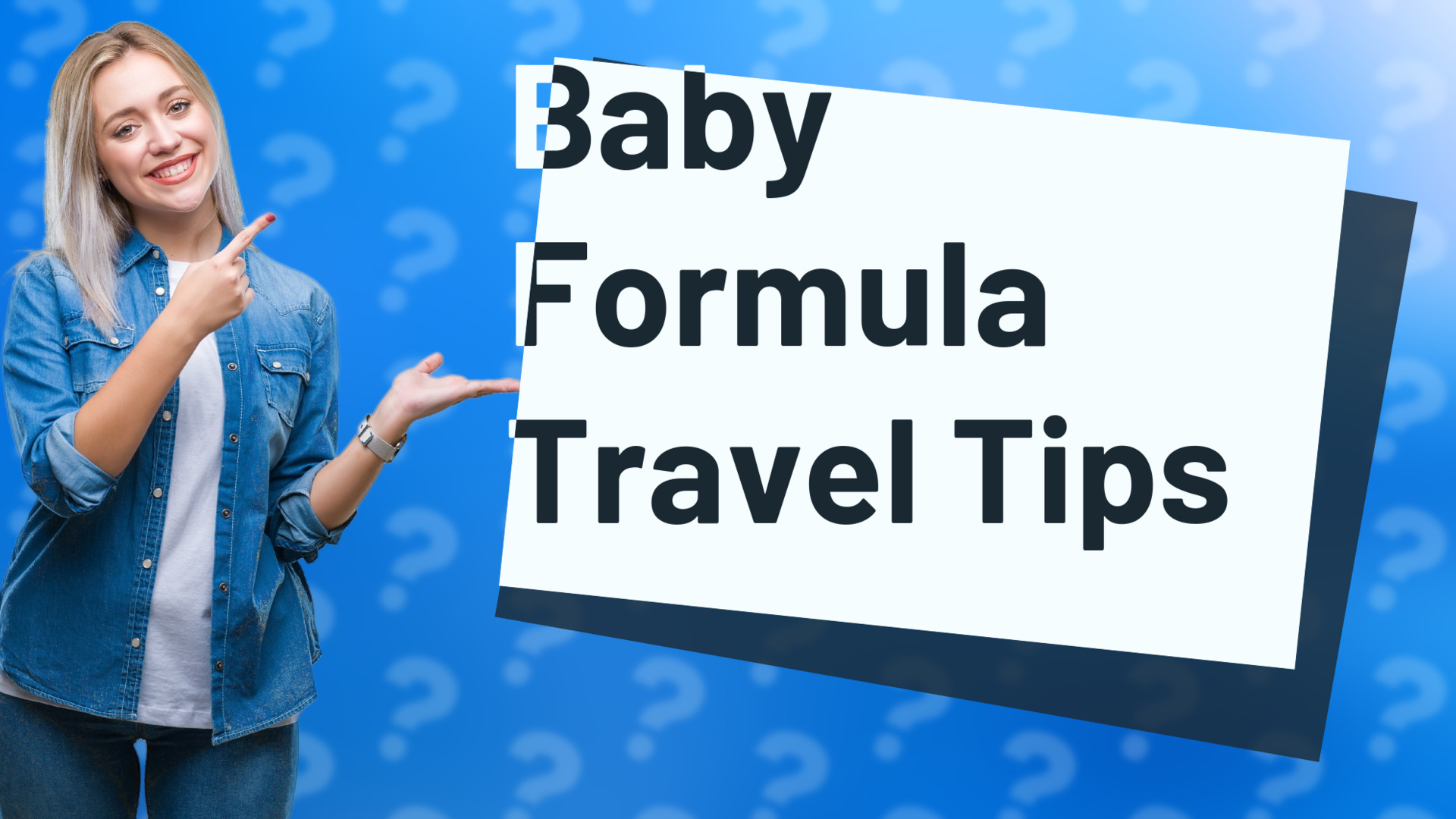 Baby Formula Travel Tips