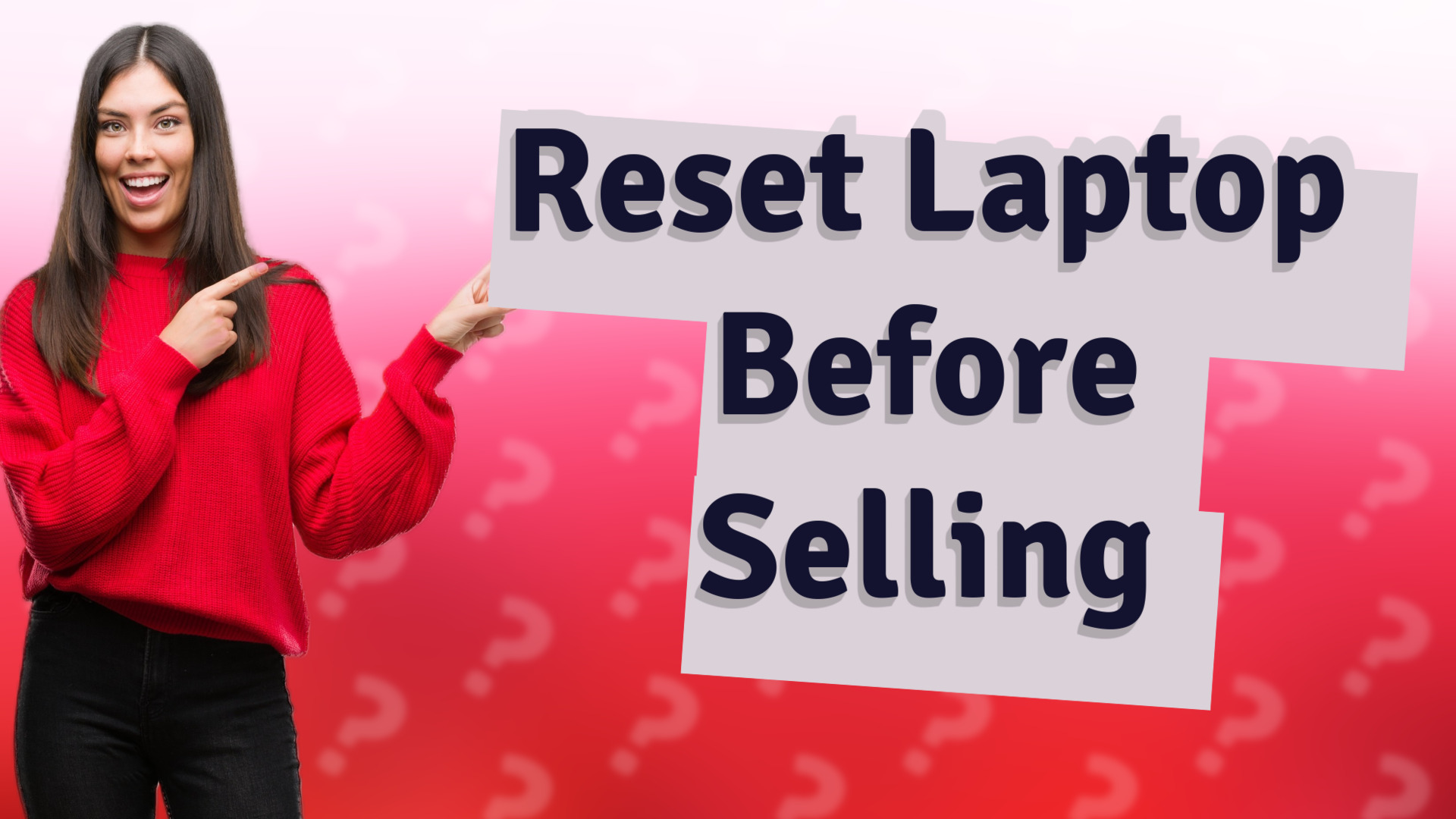 Reset Laptop Before Selling
