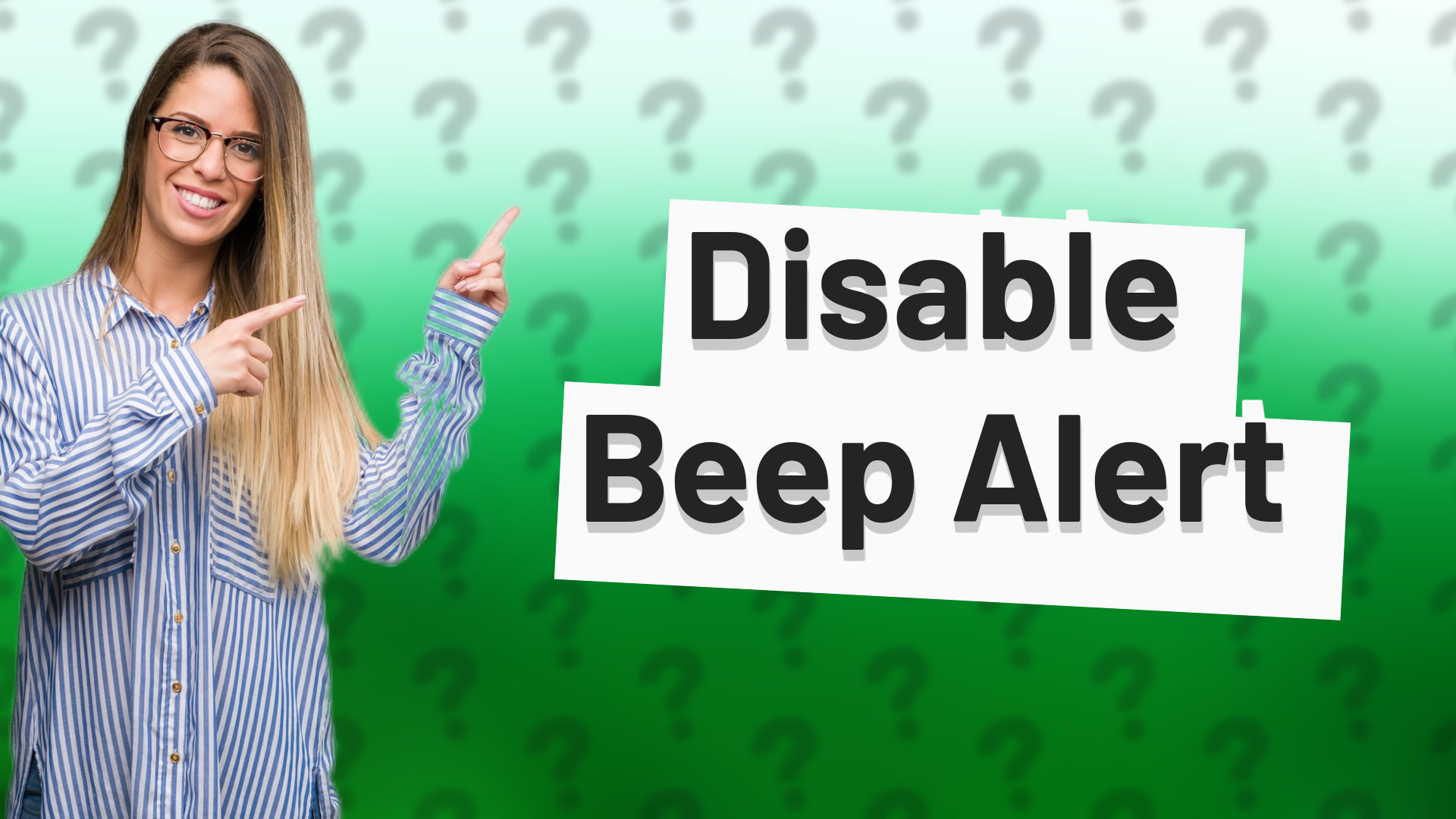 Disable Beep Alert