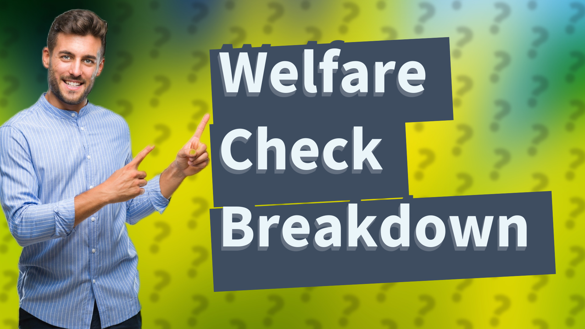 Welfare Check Breakdown