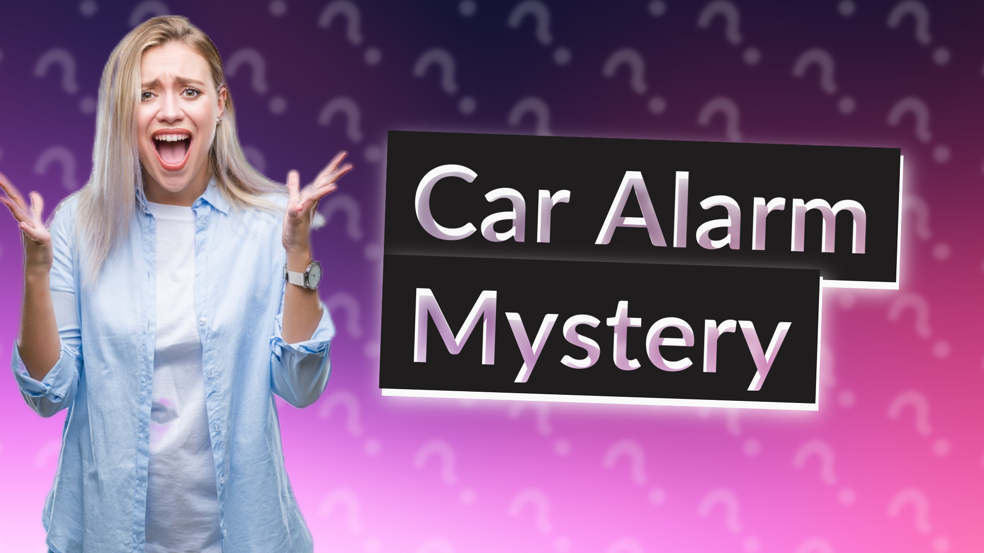 Car Alarm Mystery