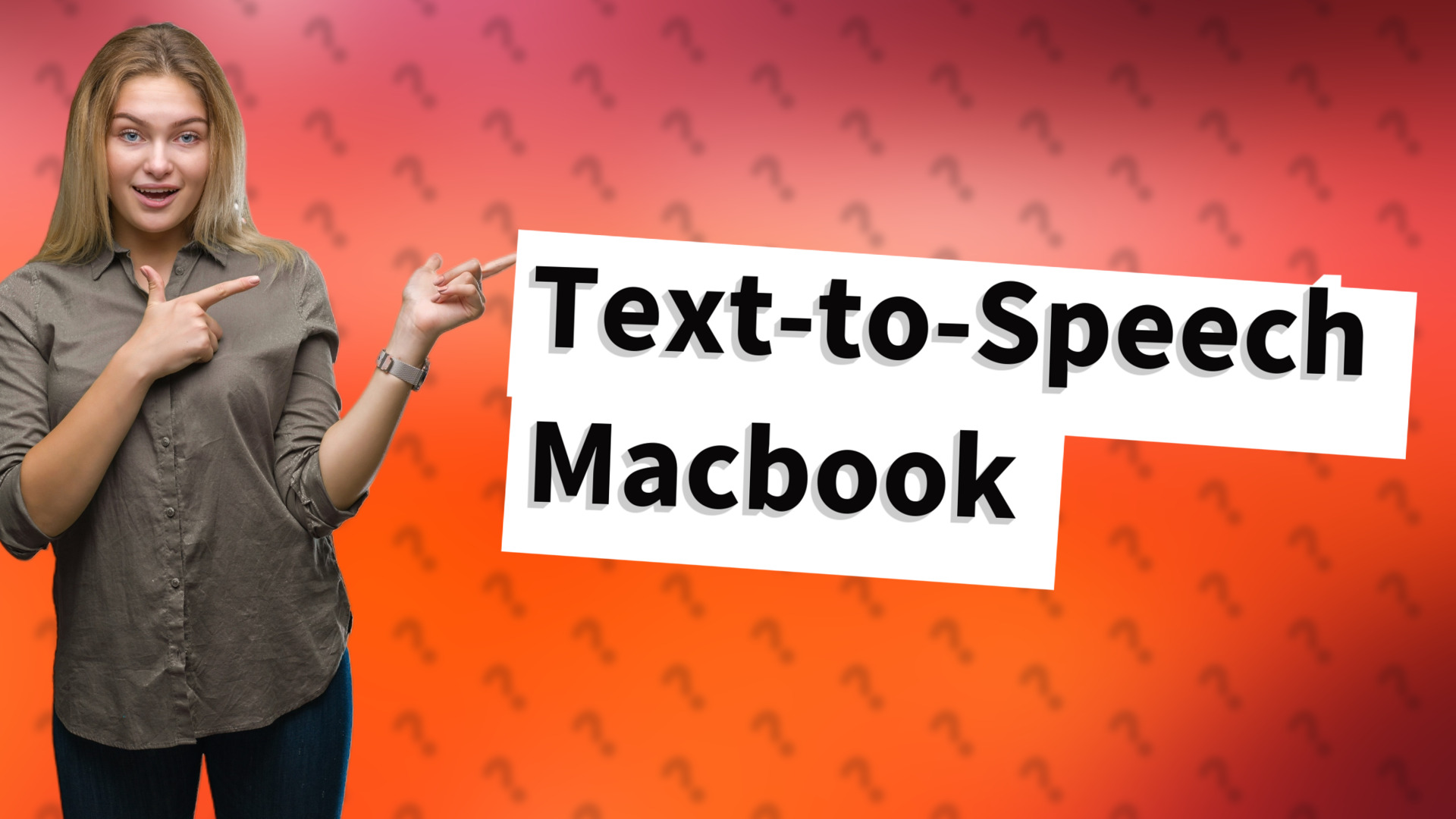 Text-to-Speech Macbook