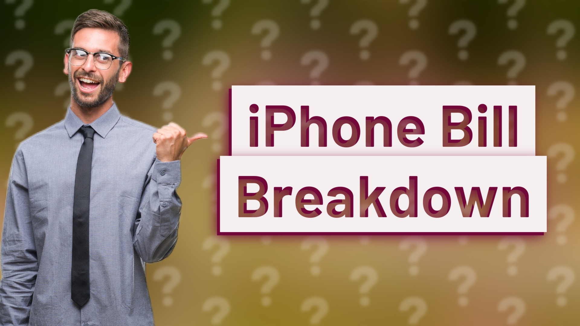 iPhone Bill Breakdown