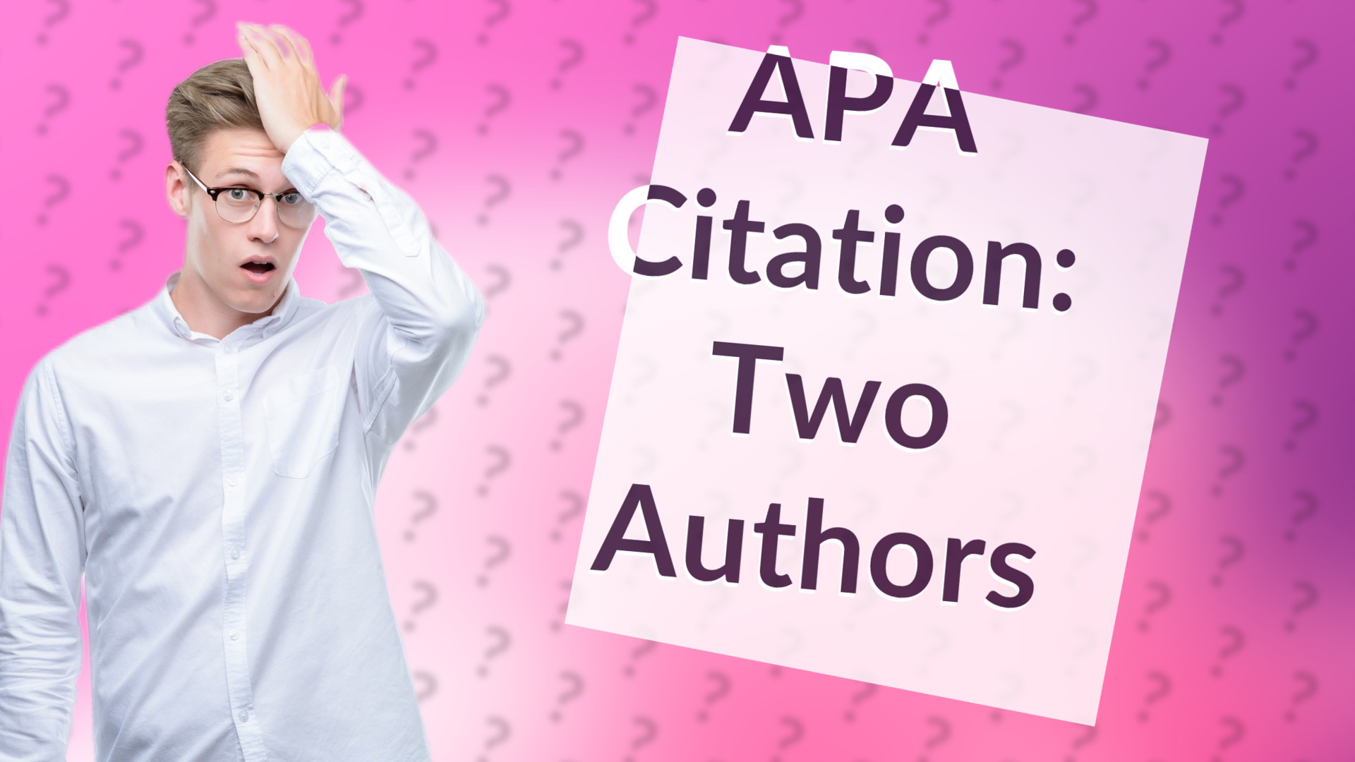 APA Citation: Two Authors