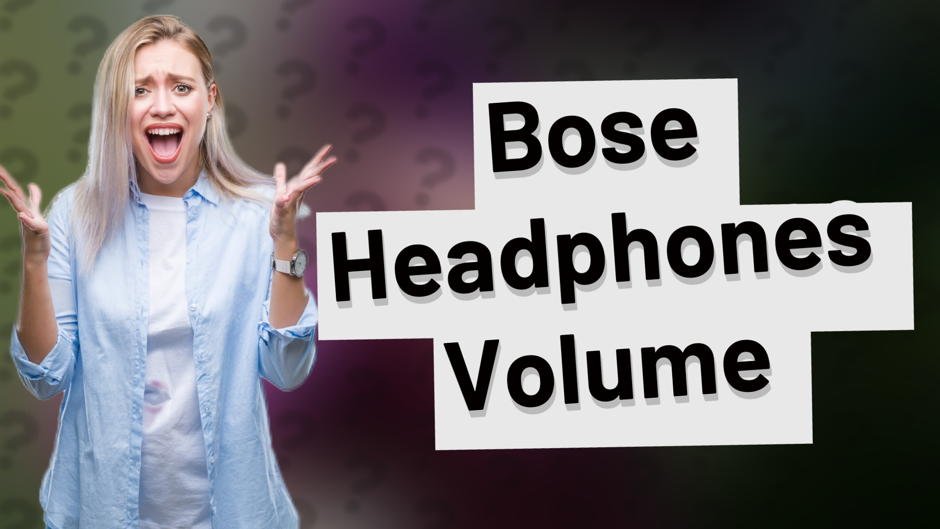 Bose Headphones Volume