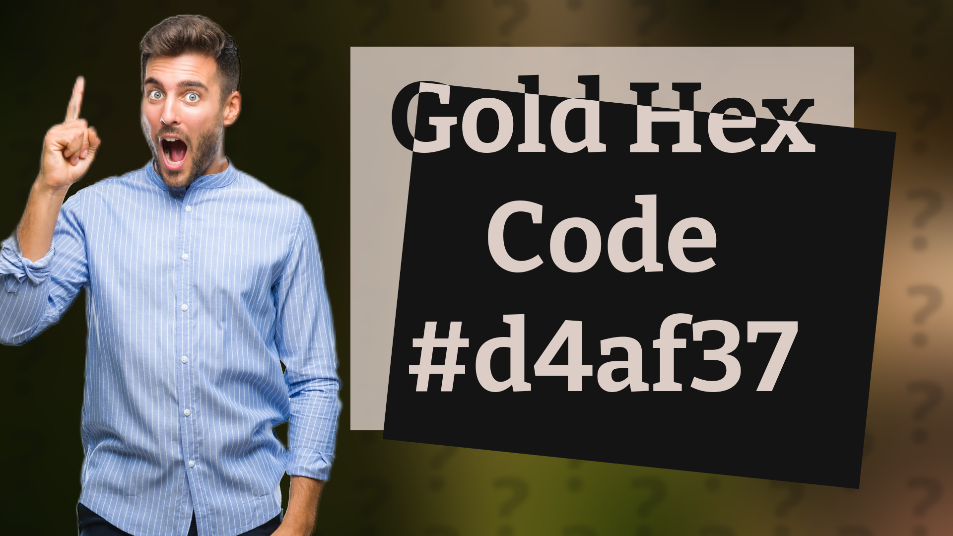 Gold Hex Code #d4af37