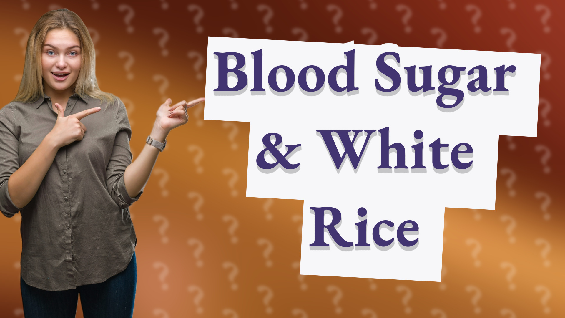 Blood Sugar & White Rice