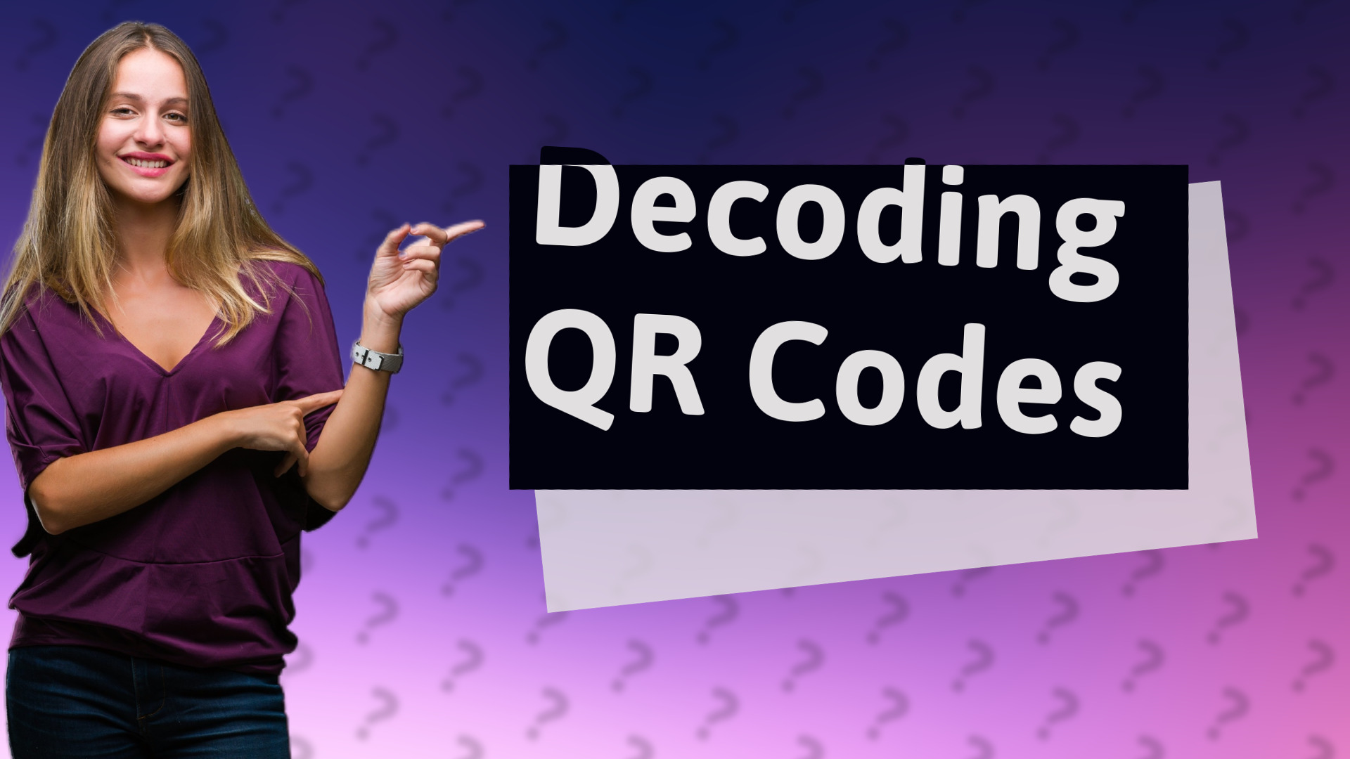 Decoding QR Codes