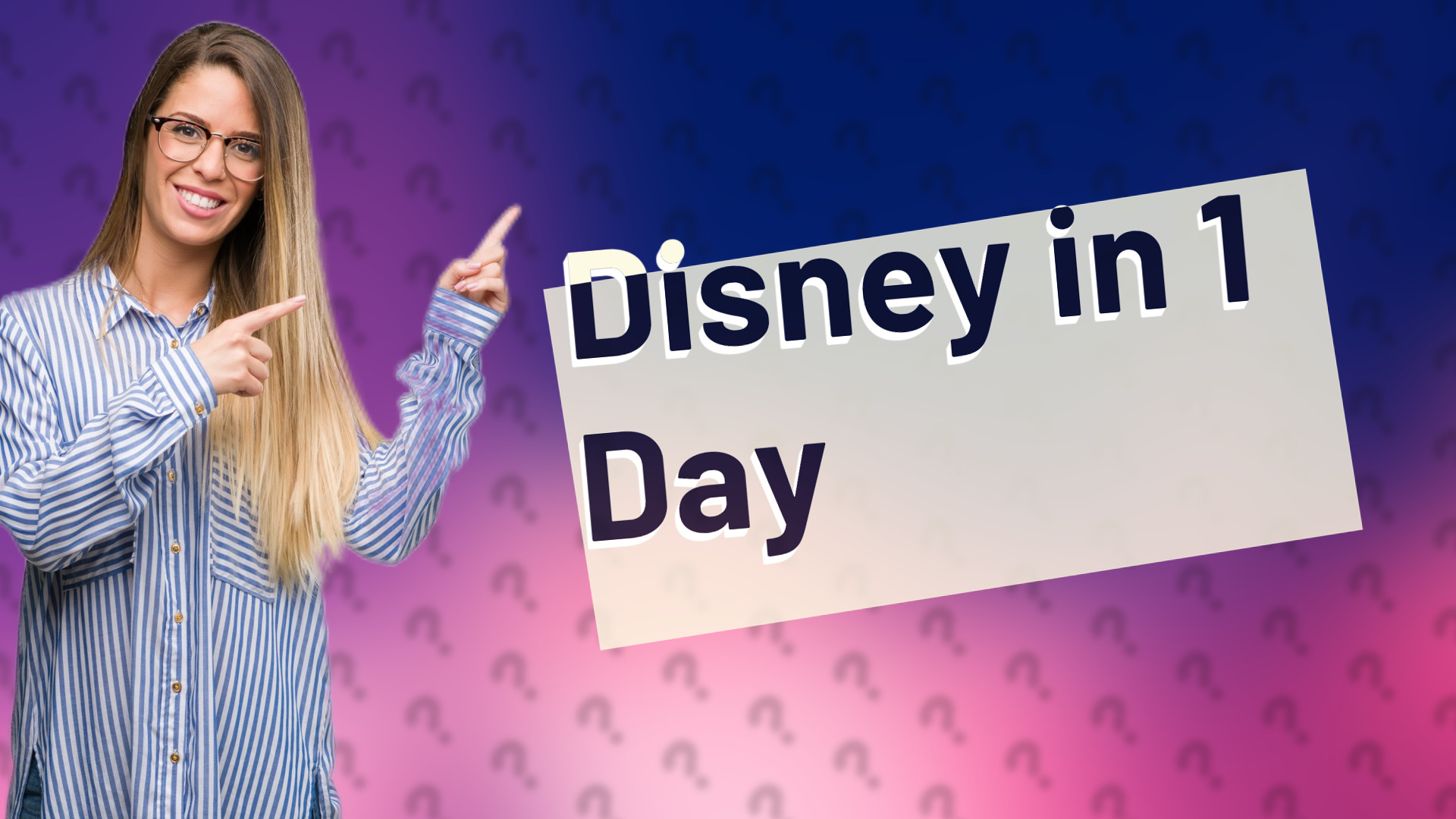 Disney in 1 Day