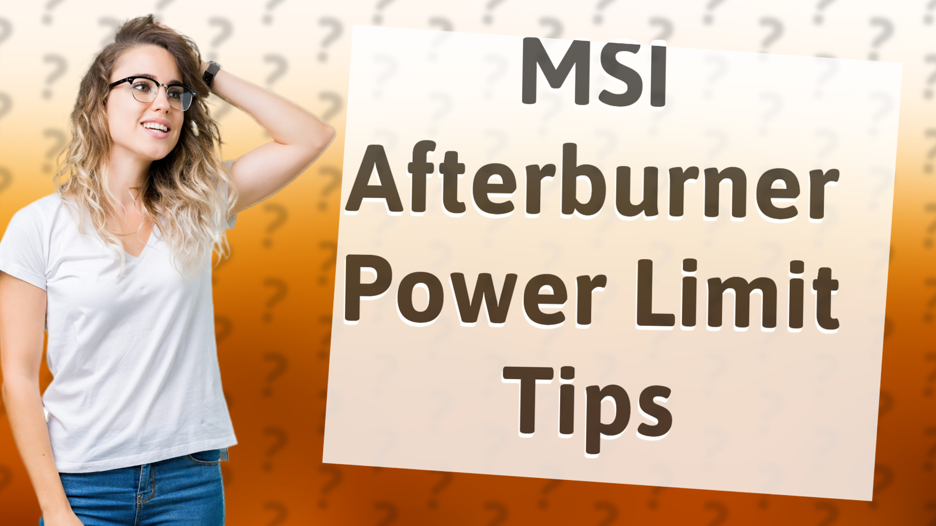 MSI Afterburner Power Limit Tips