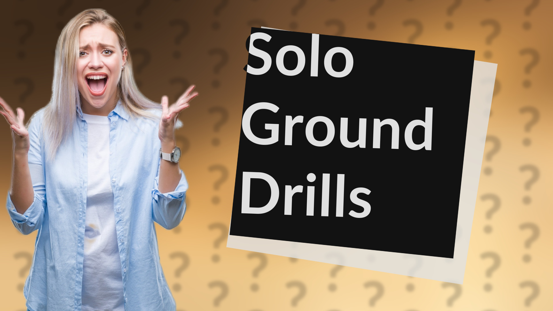 Solo Ground Drills