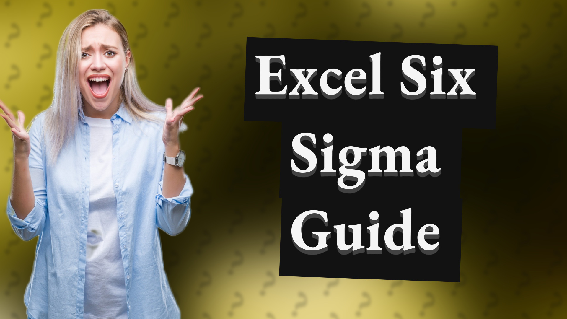 Excel Six Sigma Guide