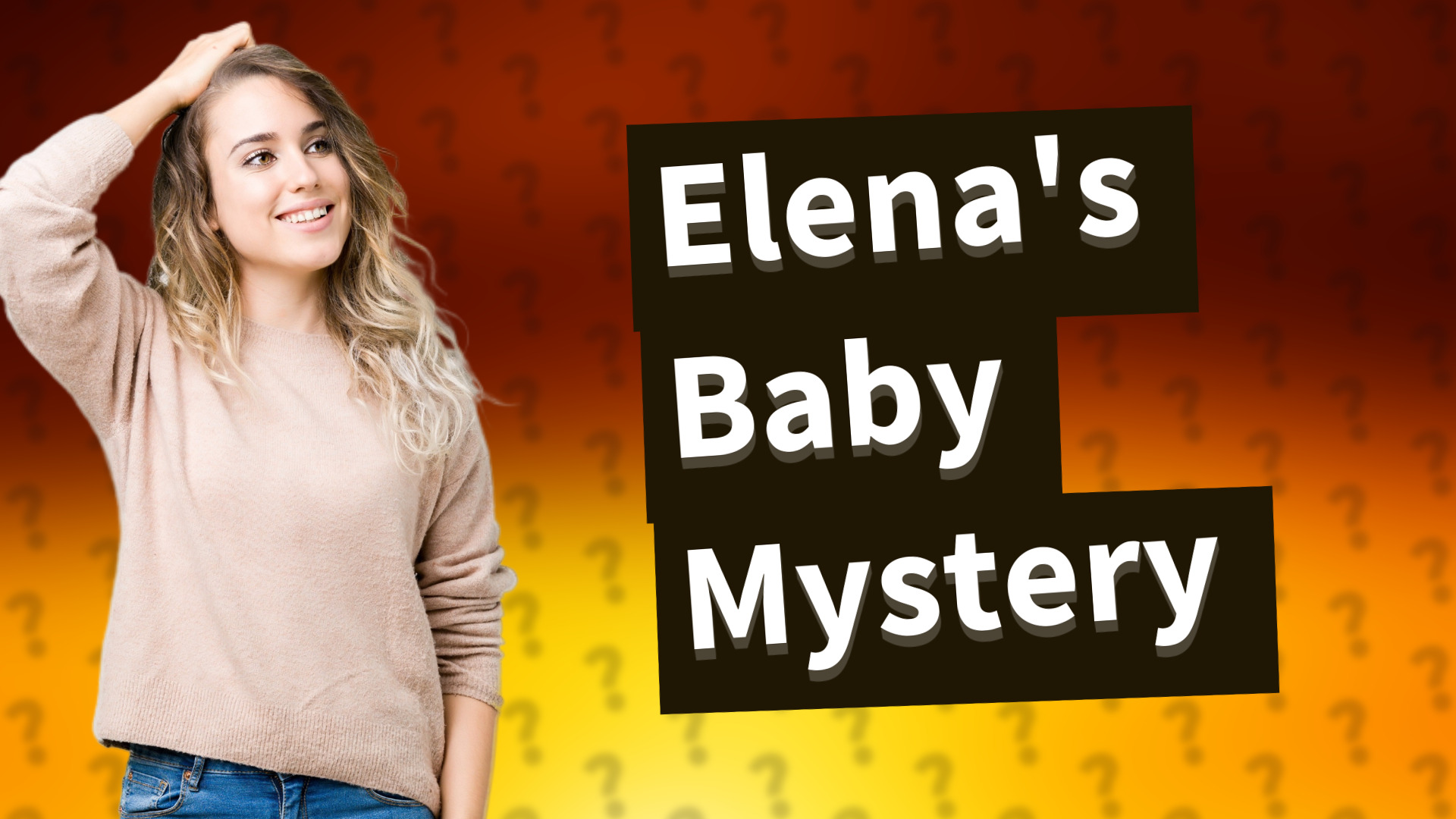 Elena's Baby Mystery