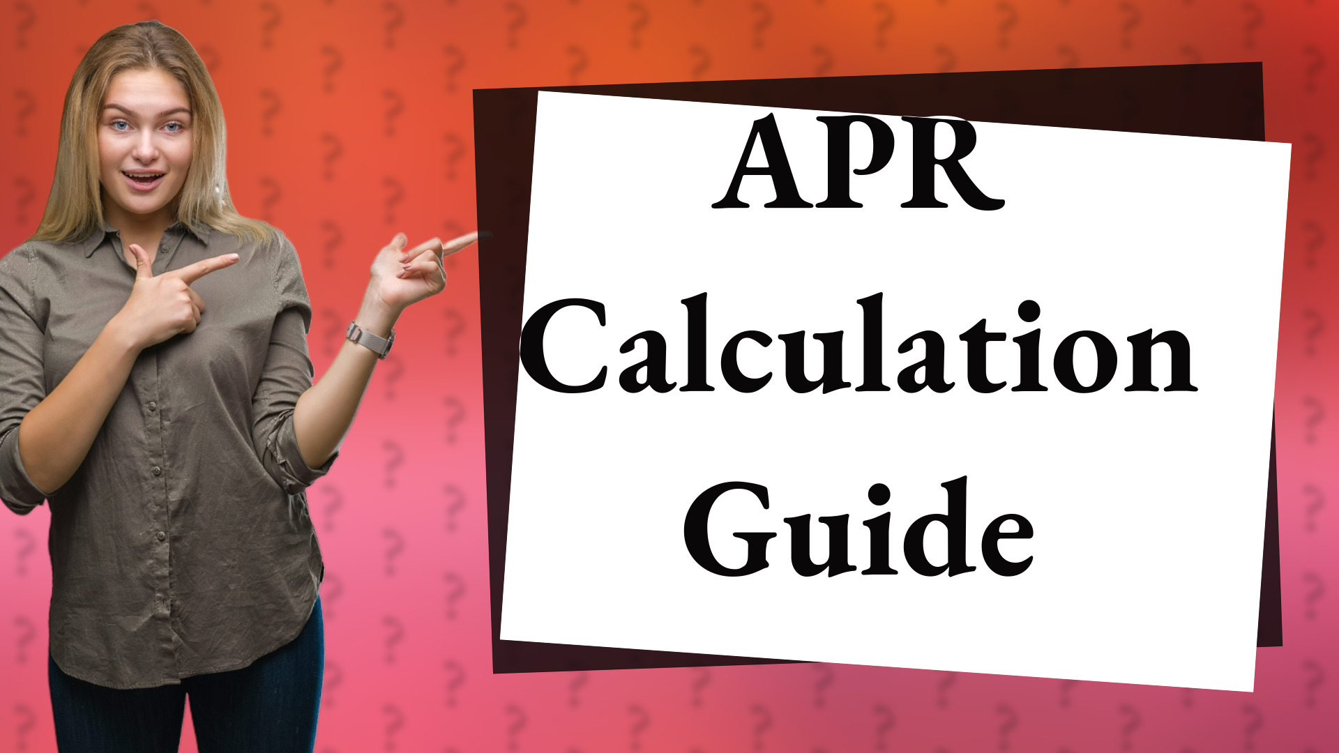 APR Calculation Guide