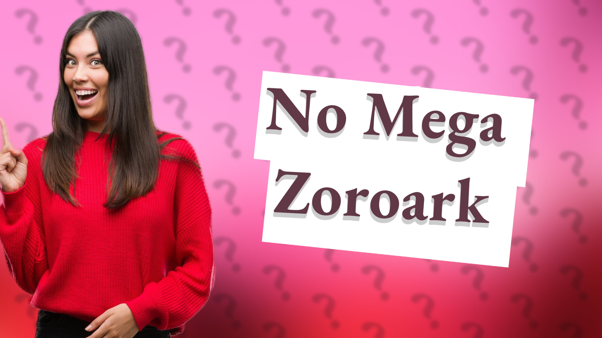 No Mega Zoroark