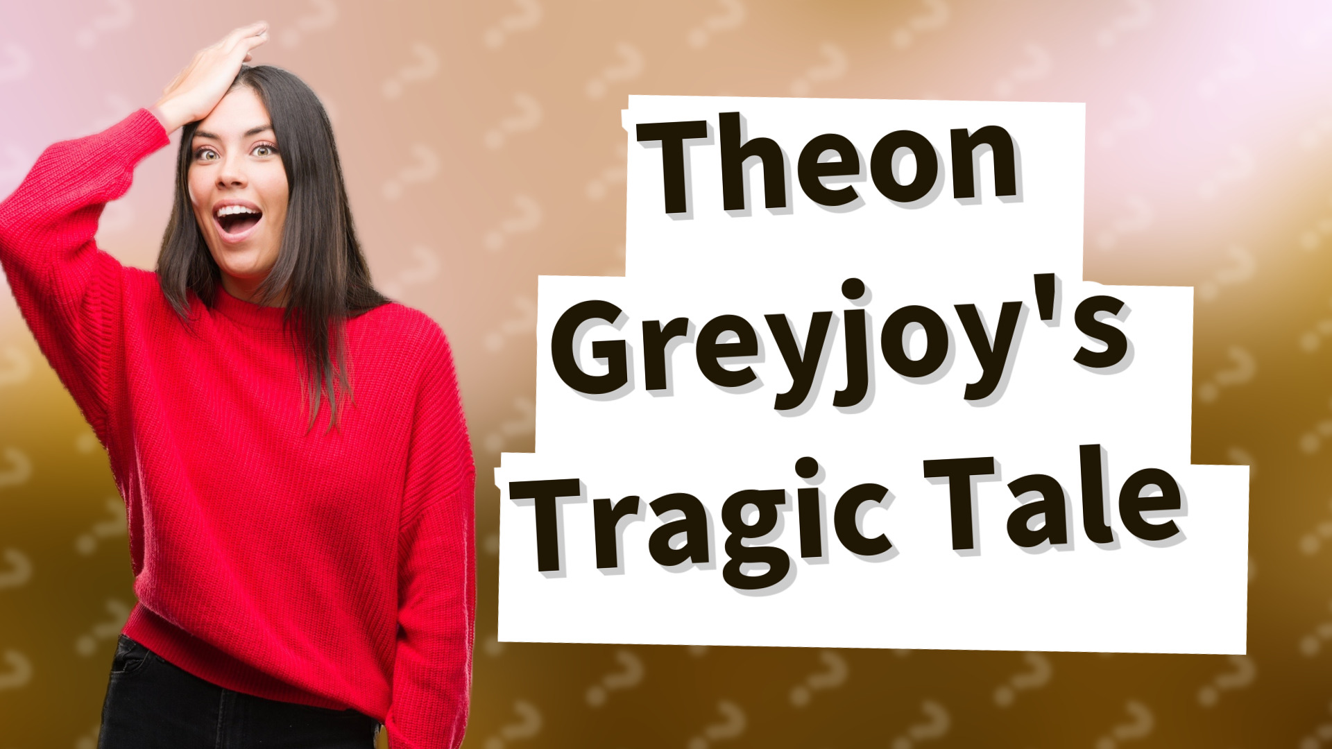 Theon Greyjoy's Tragic Tale