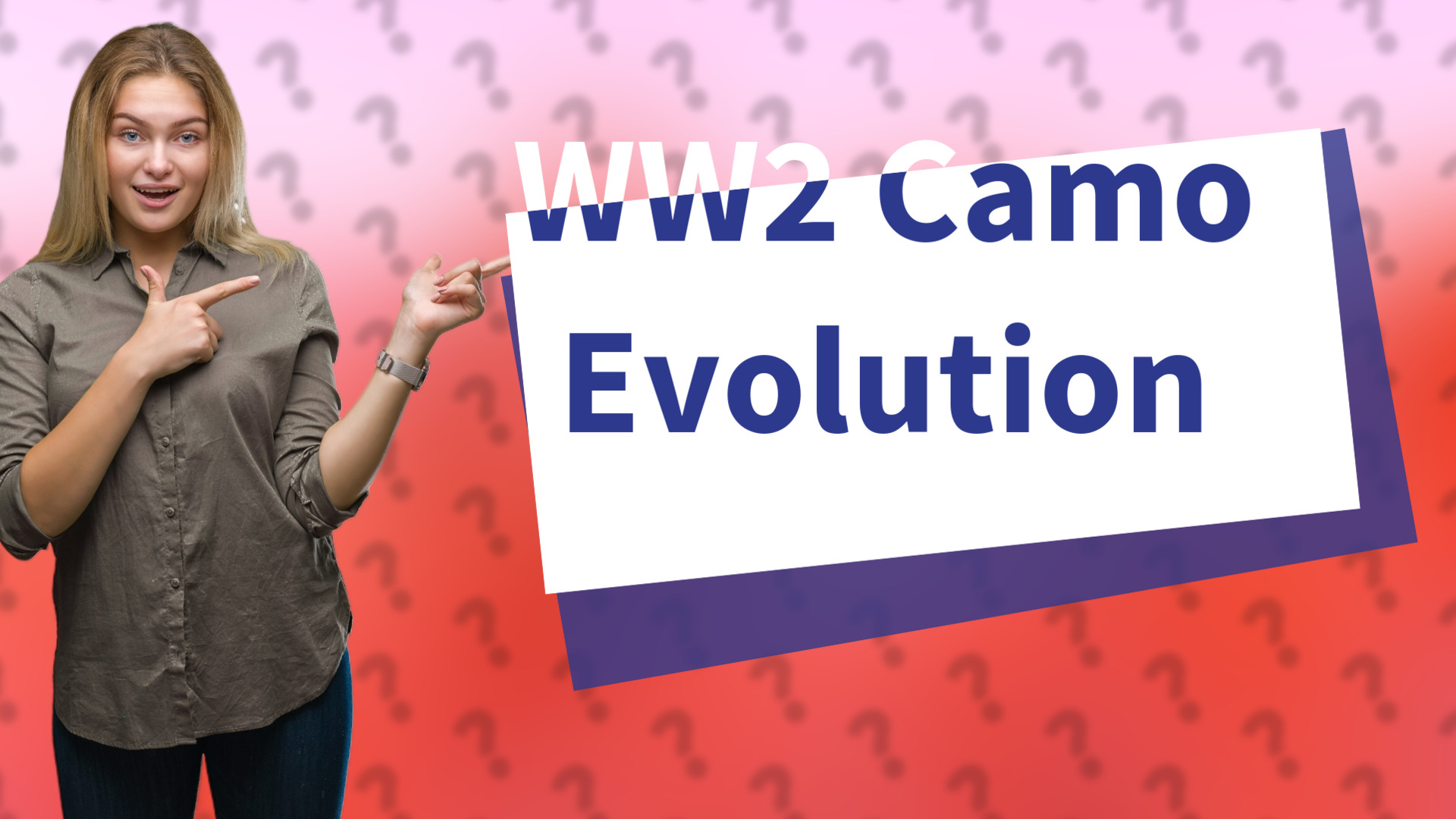 WW2 Camo Evolution