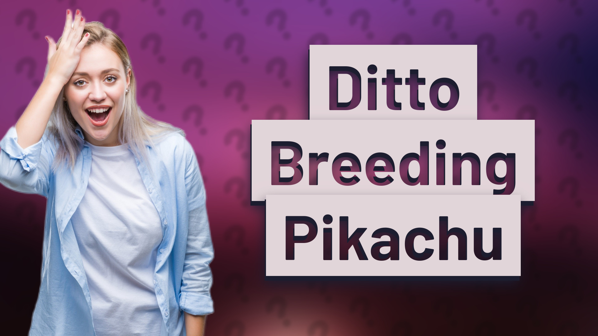 Ditto Breeding Pikachu